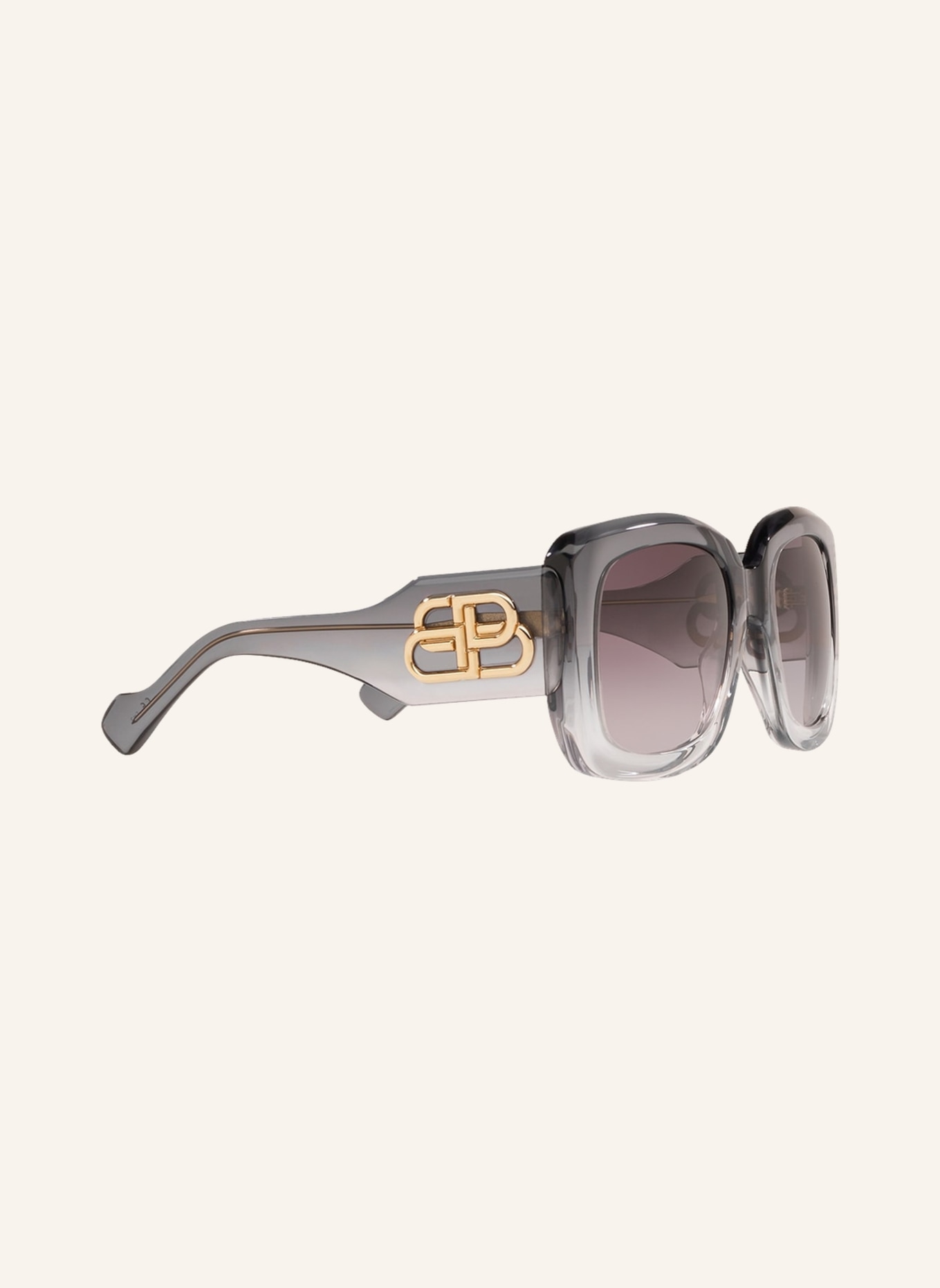 BALENCIAGA Sunglasses BB0069S, Color: 2670L3 - GRAY/GRAY GRADIENT (Image 3)