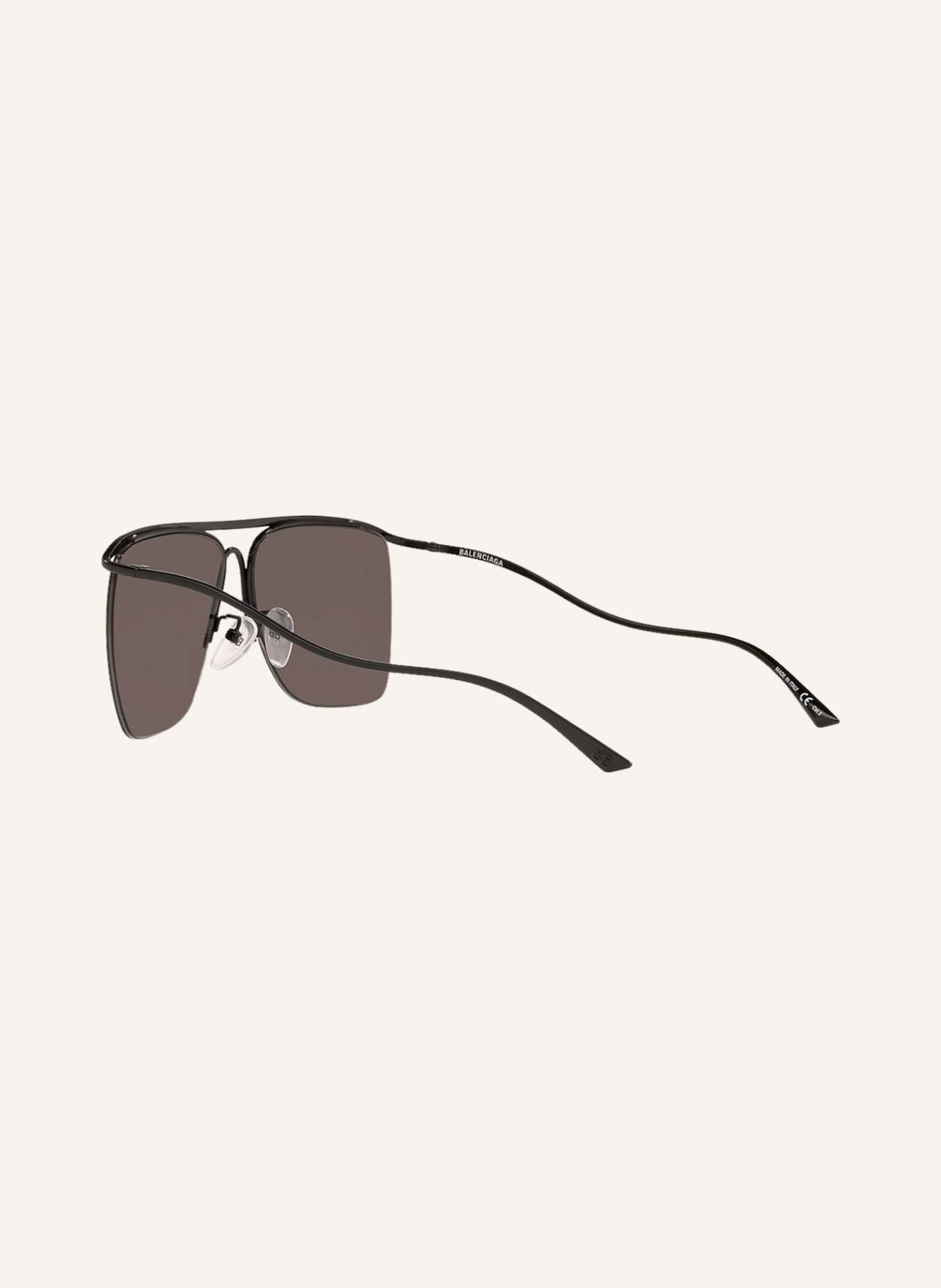BALENCIAGA Sunglasses BB0092S, Color: 1330L1 - BLACK/DARK GRAY (Image 4)
