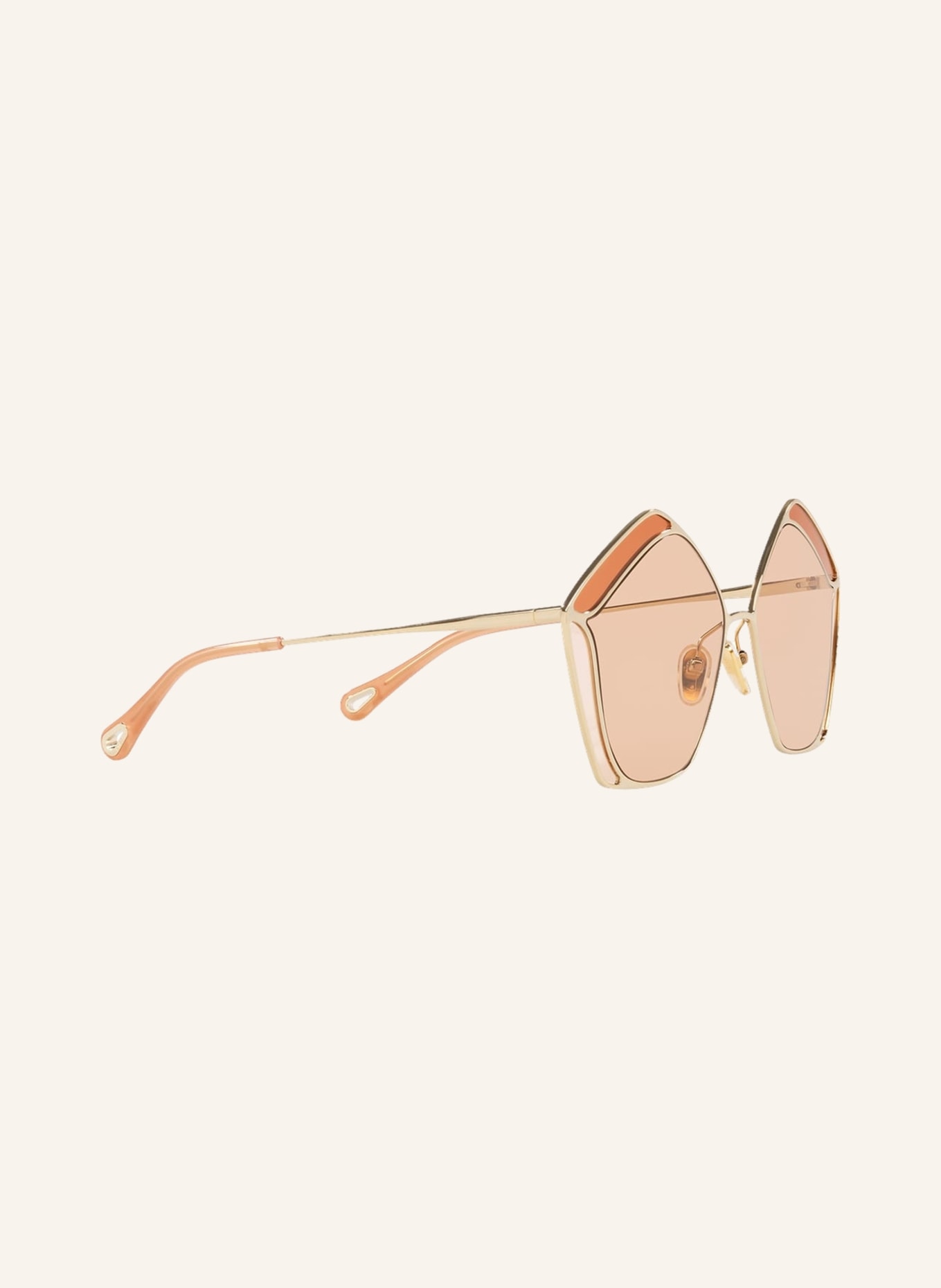 Chloé Sunglasses CH 0026S, Color: 2370R1 - GOLD/NUDE (Image 3)
