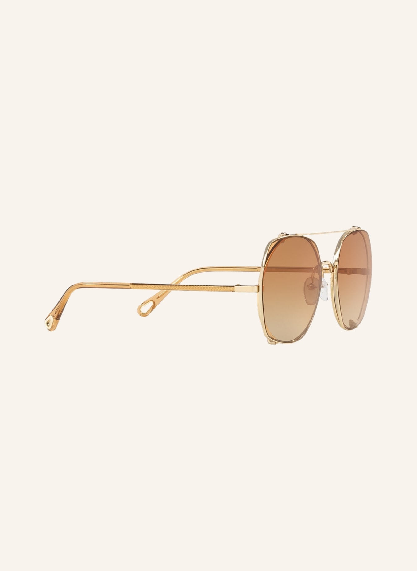 Chloé Sunglasses CH 0042S, Color: 2310P2 - GOLD/ BROWN GRADIENT (Image 3)
