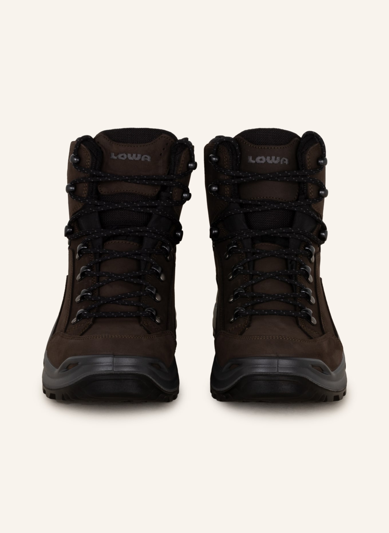 LOWA Multifunktionsschuhe RENEGADE GTX MID: SCHWARZ / DUNKELBRAUN