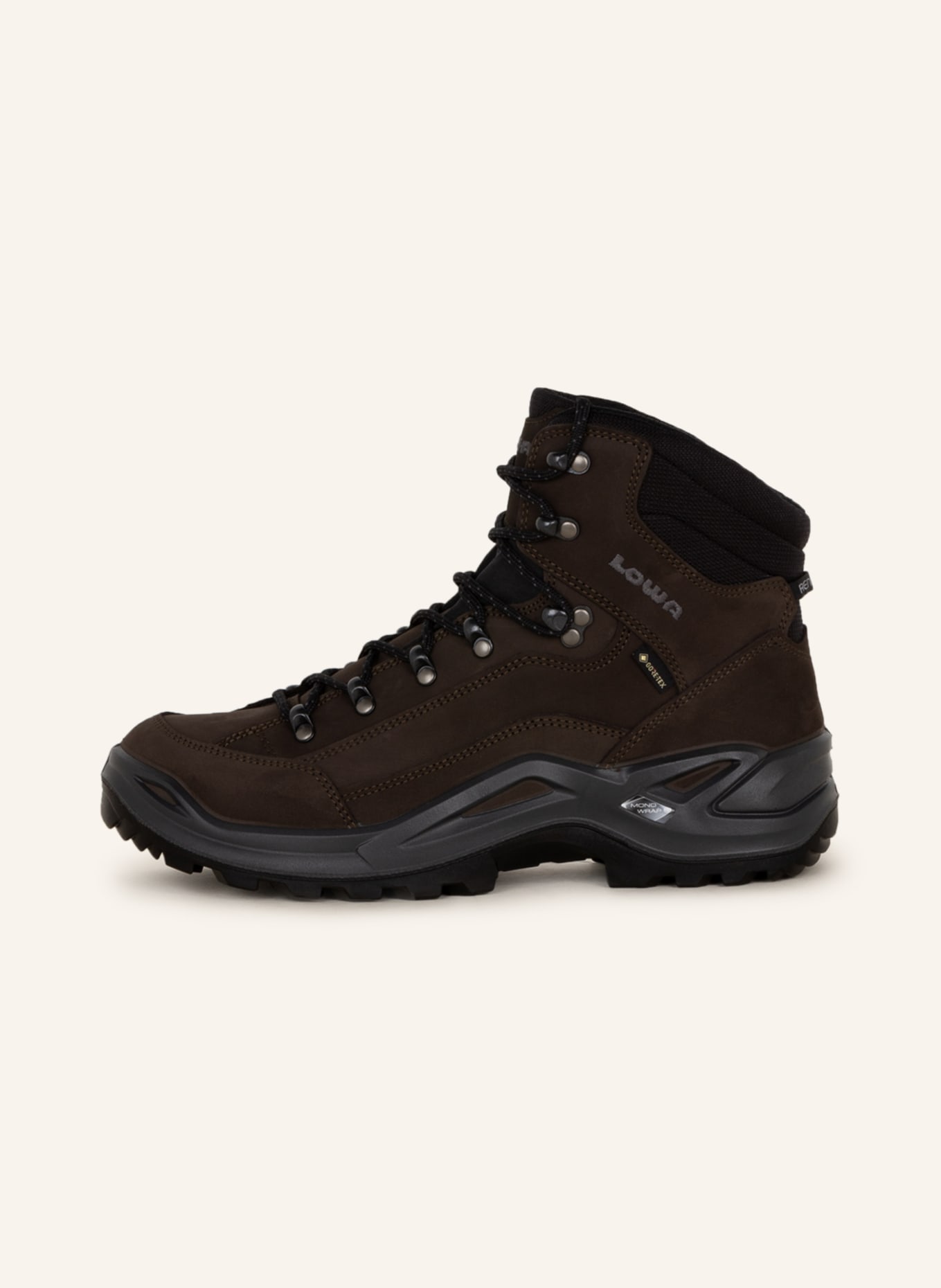 LOWA Multifunktionsschuhe RENEGADE GTX MID: SCHWARZ / DUNKELBRAUN