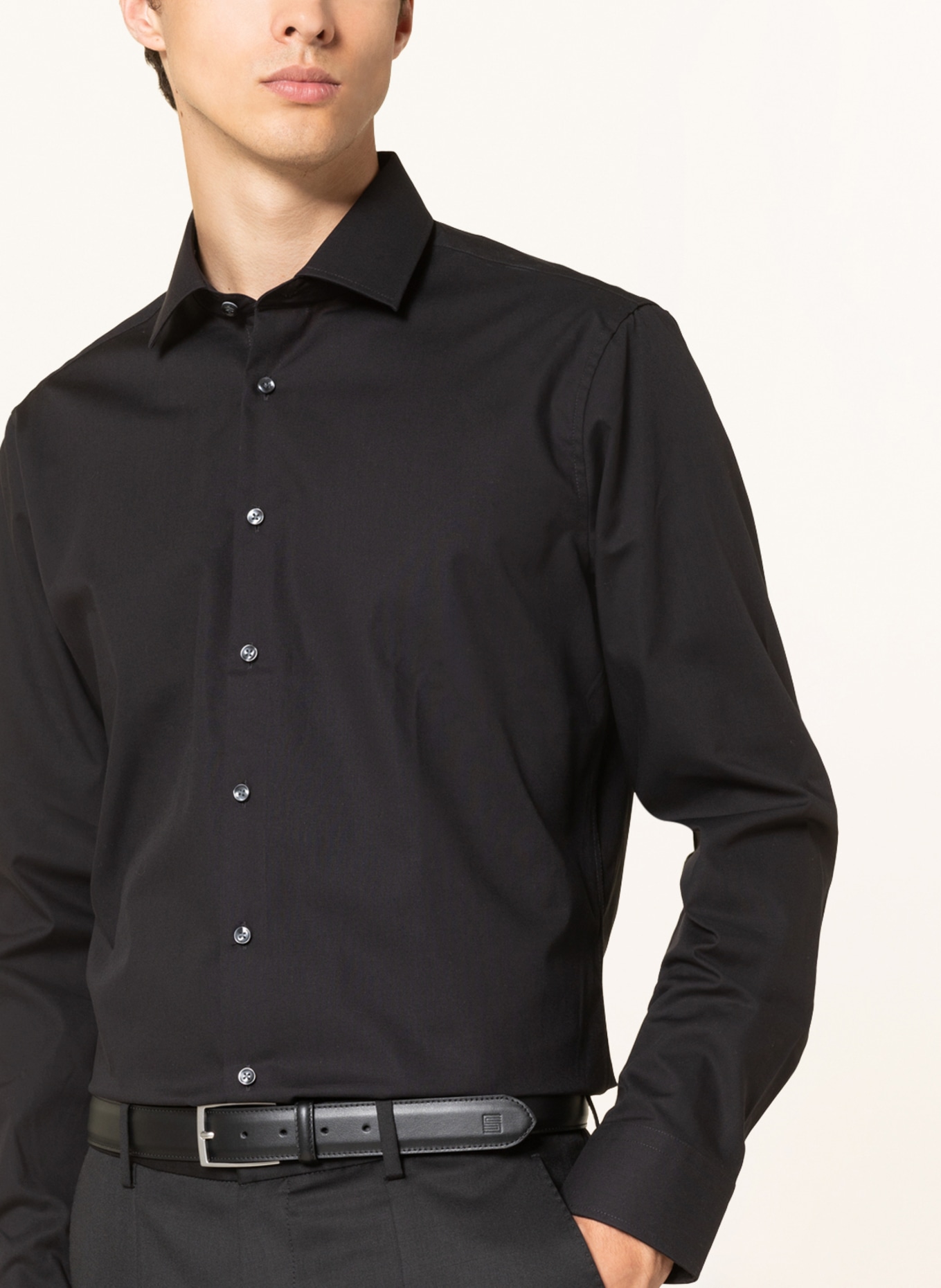 seidensticker Hemd Tailored Fit, Farbe: SCHWARZ (Bild 5)