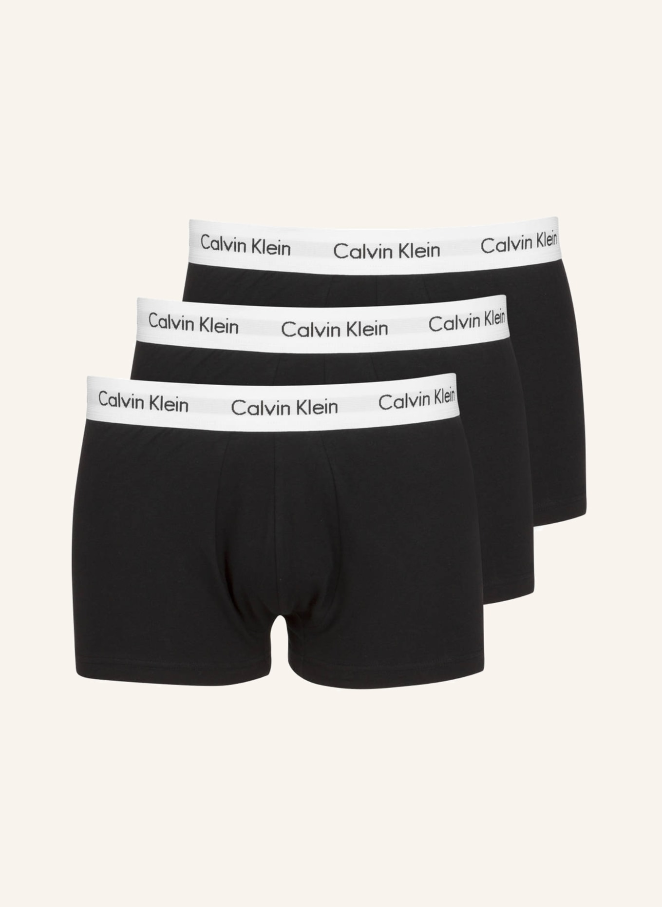 Calvin Klein 3er-Pack Boxershorts COTTON STRETCH, Farbe: SCHWARZ/ WEISS (Bild 1)