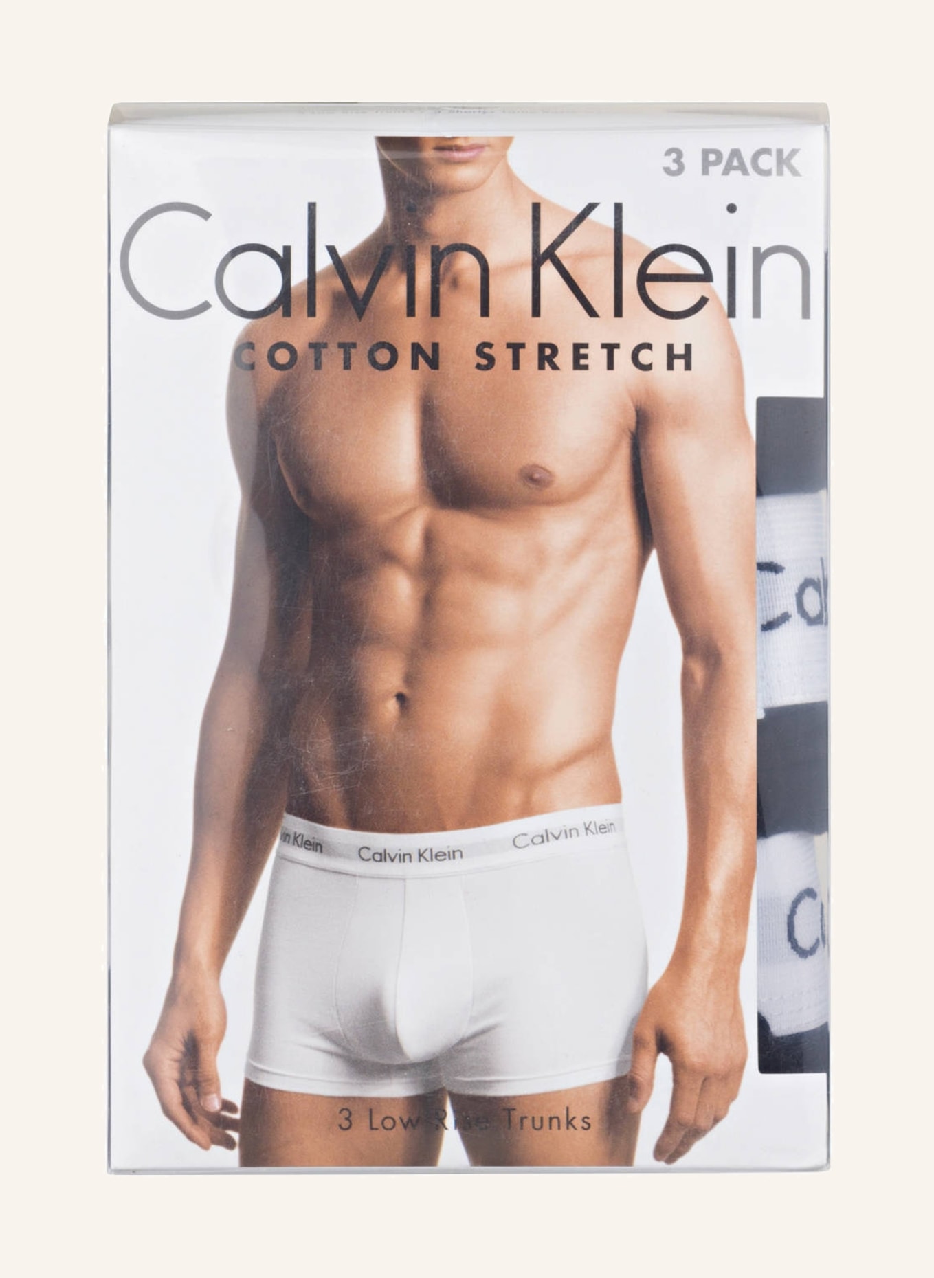 Calvin Klein 3er-Pack Boxershorts COTTON STRETCH, Farbe: SCHWARZ/ WEISS (Bild 3)
