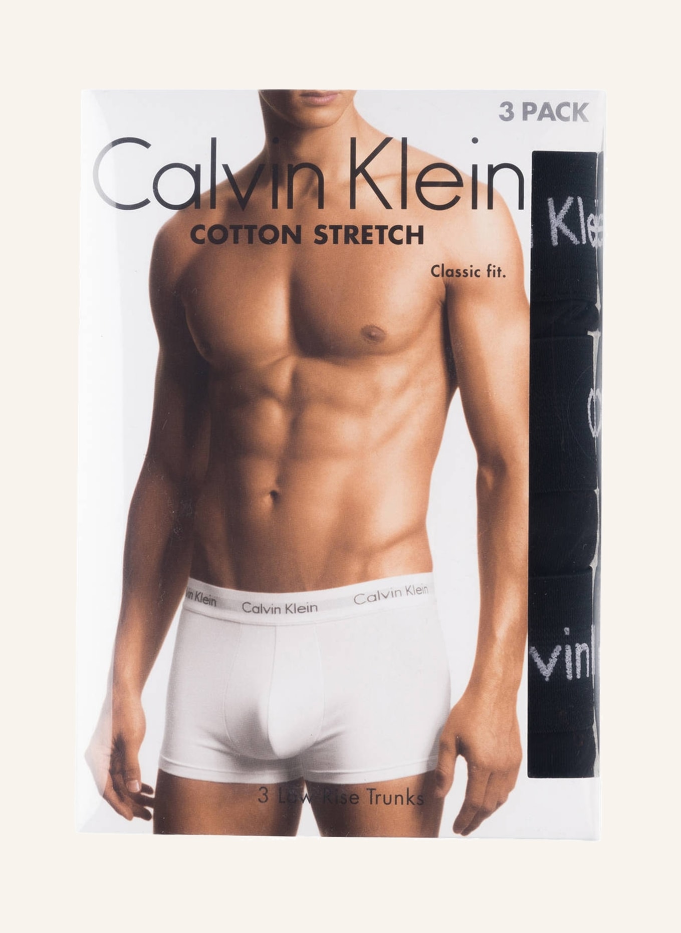 Calvin Klein 3er-Pack Boxershorts COTTON STRETCH, Farbe: SCHWARZ (Bild 3)