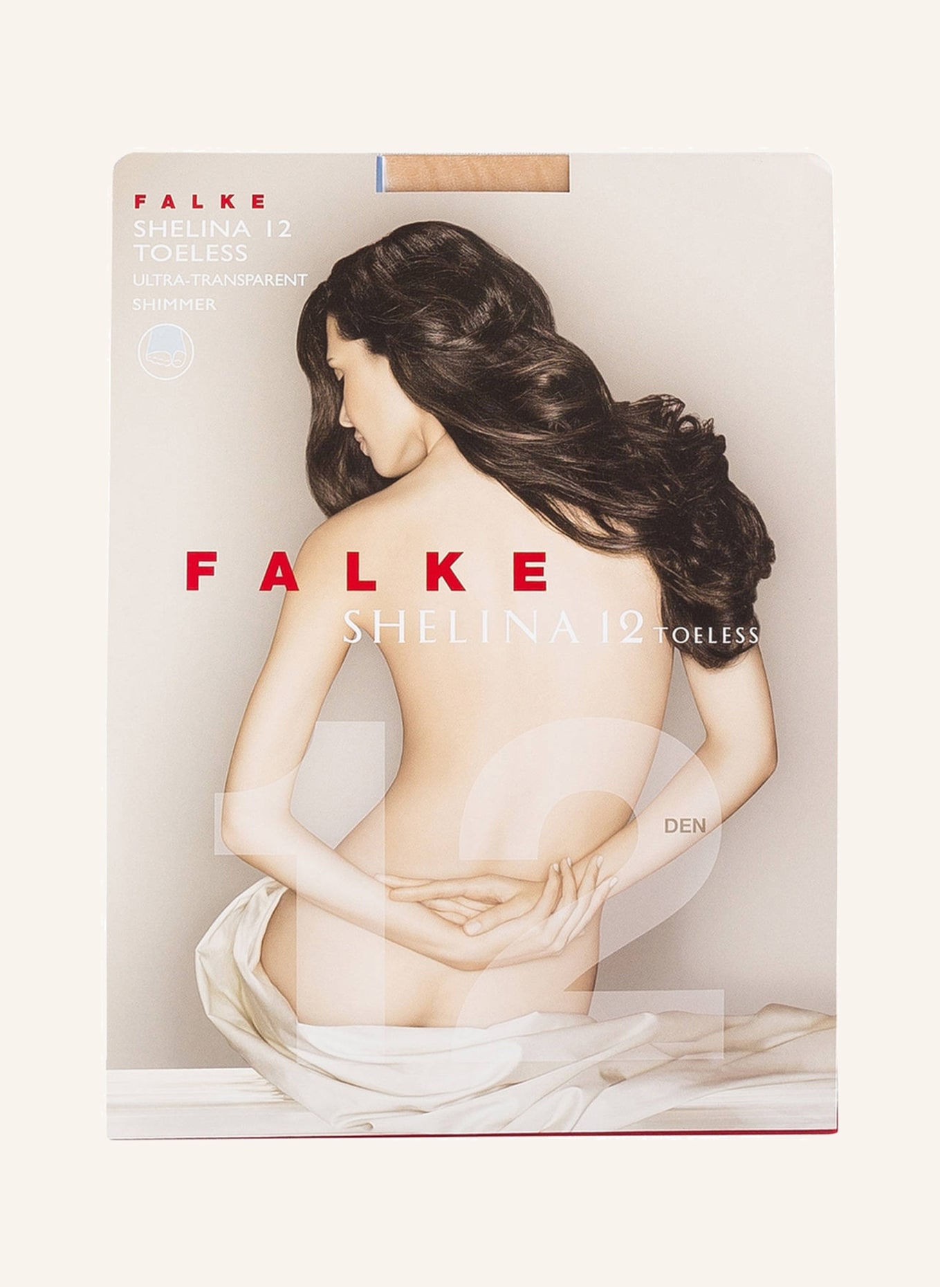 FALKE Nylon pantyhose SHELINA TOELESS, Color: 4169 POWDER (Image 3)