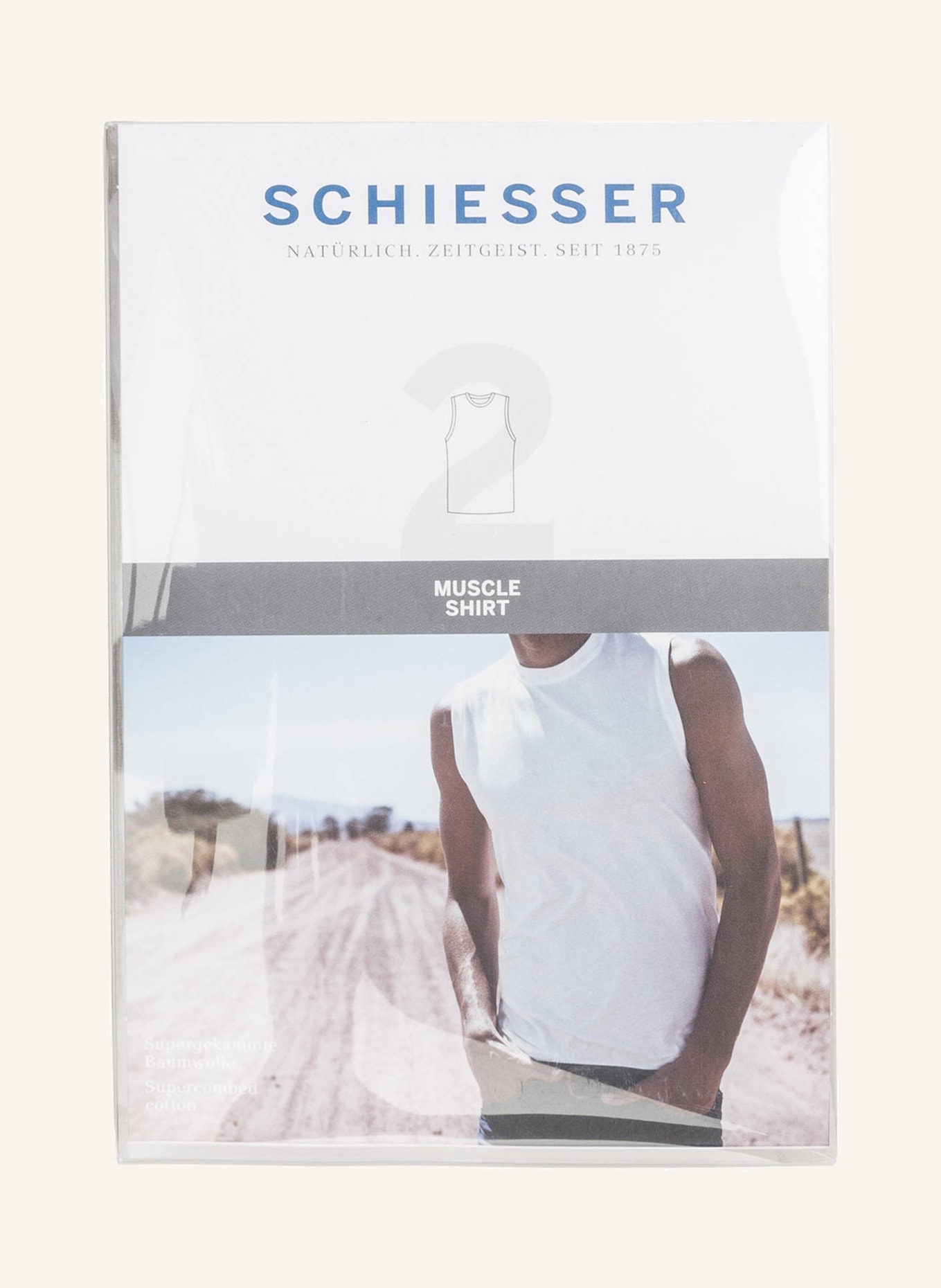SCHIESSER 2-pack undershirts, Color: WHITE (Image 4)