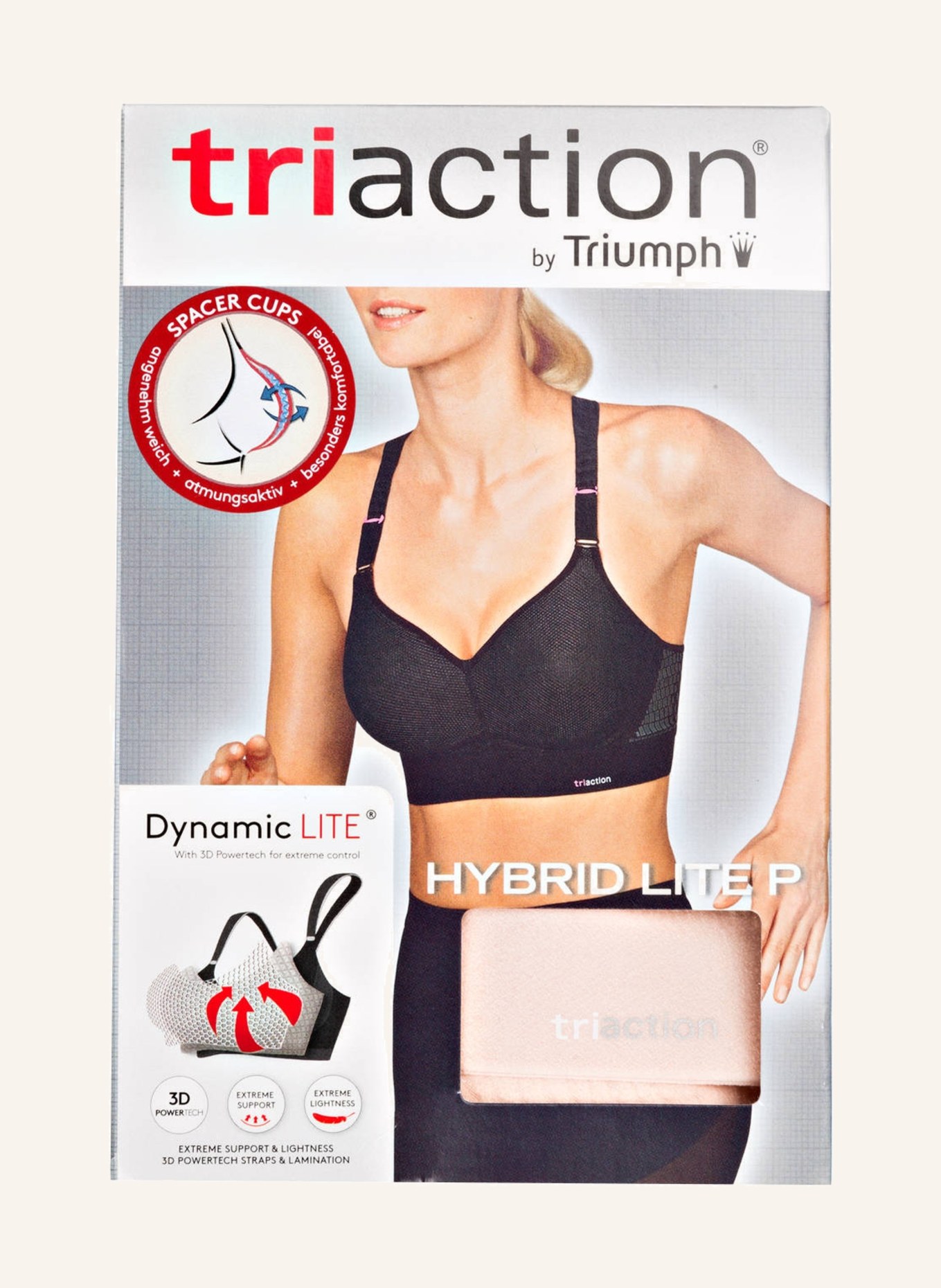 Triumph Sports bra TRIACTION HYBRID LITE with mesh, Color: WHITE (Image 4)