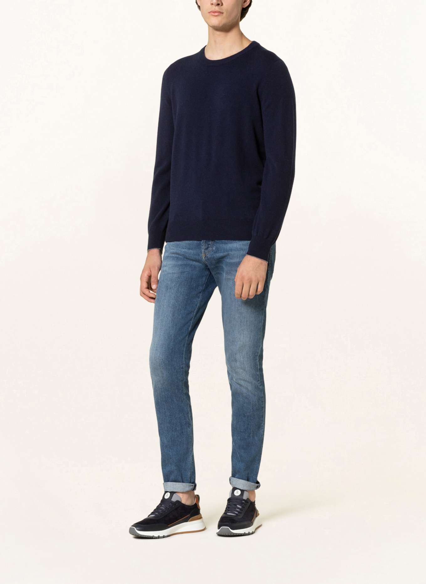 BRUNELLO CUCINELLI Cashmere-Pullover, Farbe: DUNKELBLAU (Bild 2)