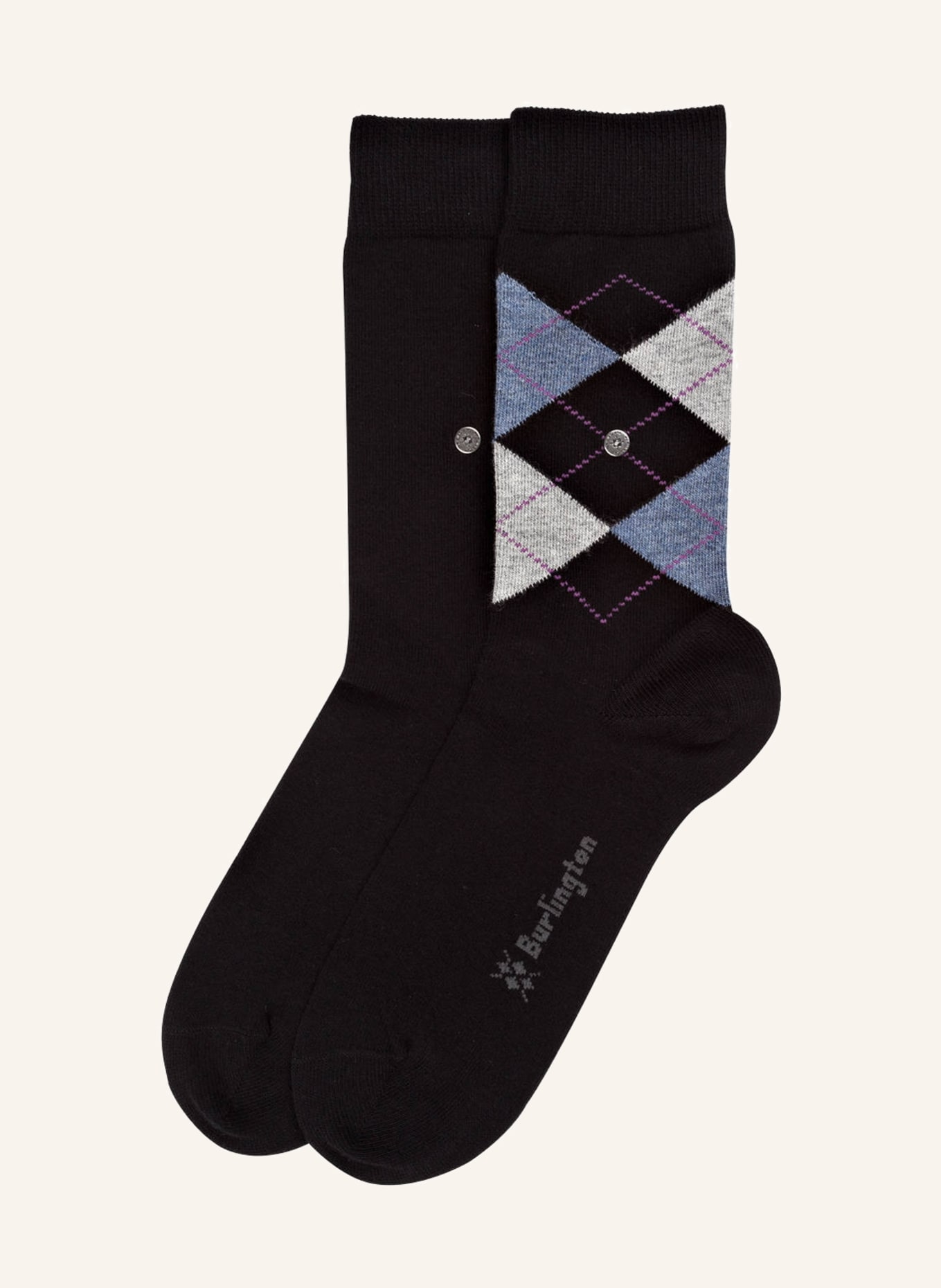 Burlington Ponožky EVERYDAY MIX, 2 páry v balení, Barva: ČERNÁ (Obrázek 2)