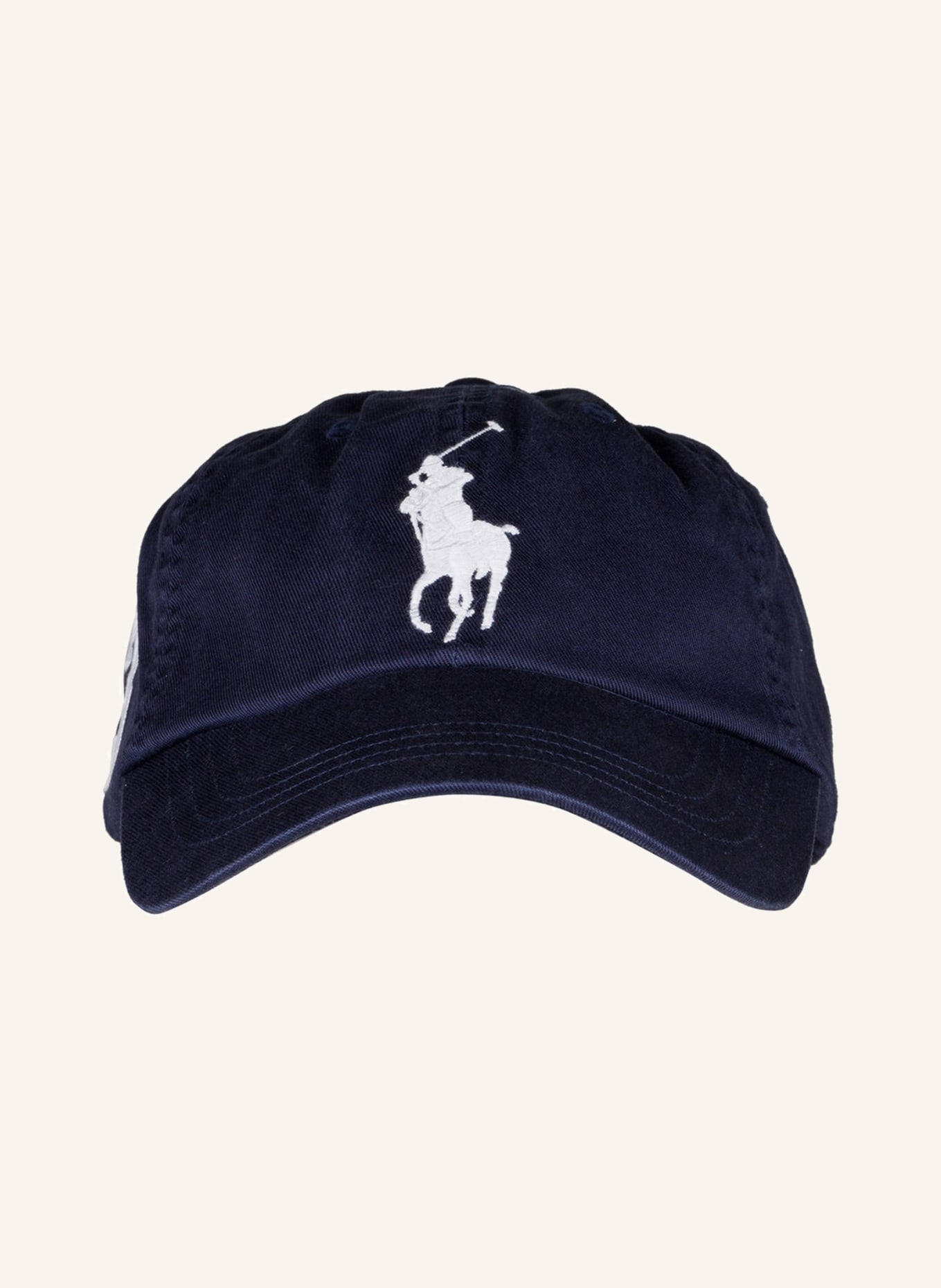 POLO RALPH LAUREN Cap: DUNKELBLAU / WEISS
