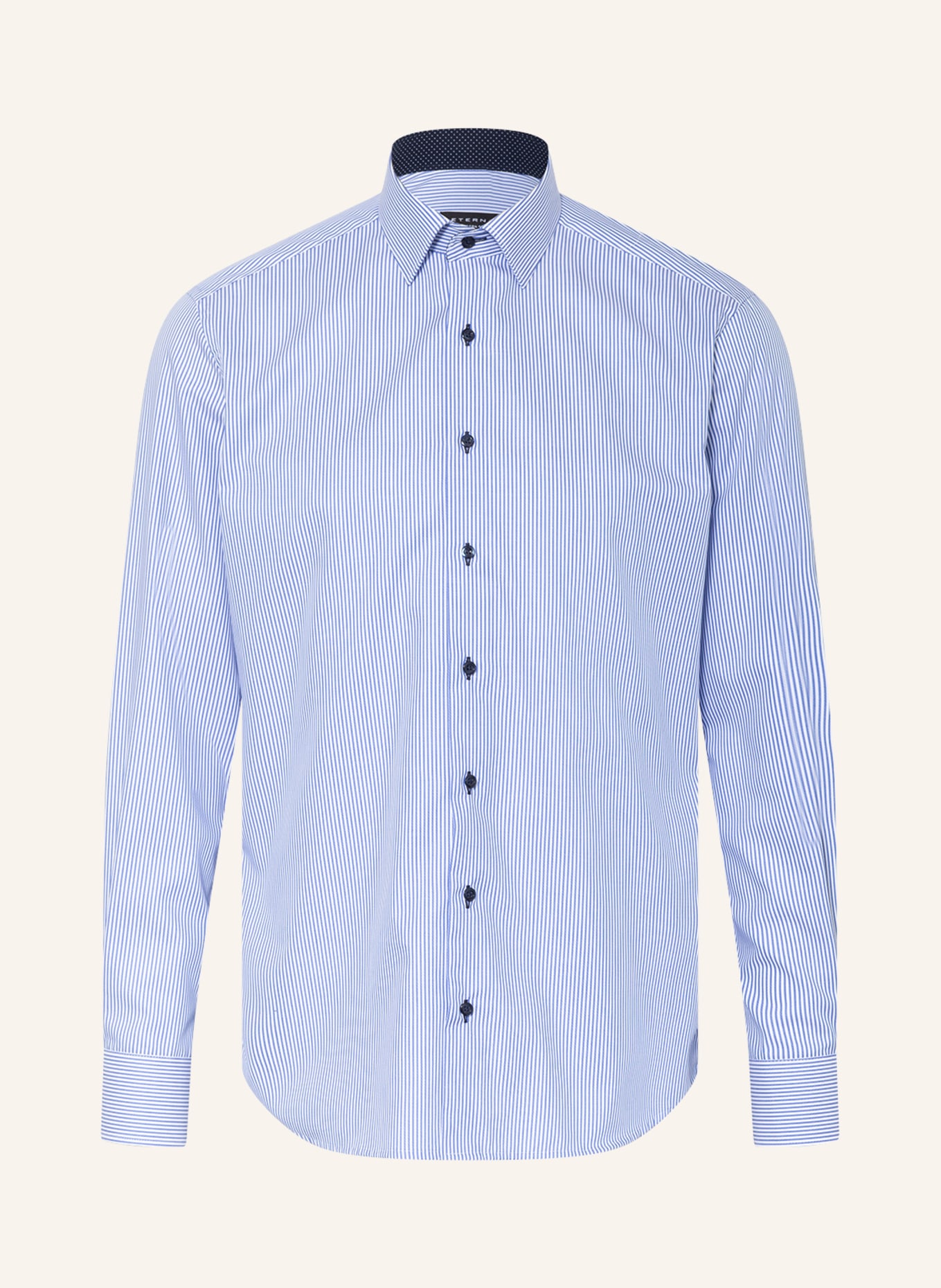 ETERNA Shirt modern Fit, Color: BLUE/ WHITE (Image 1)