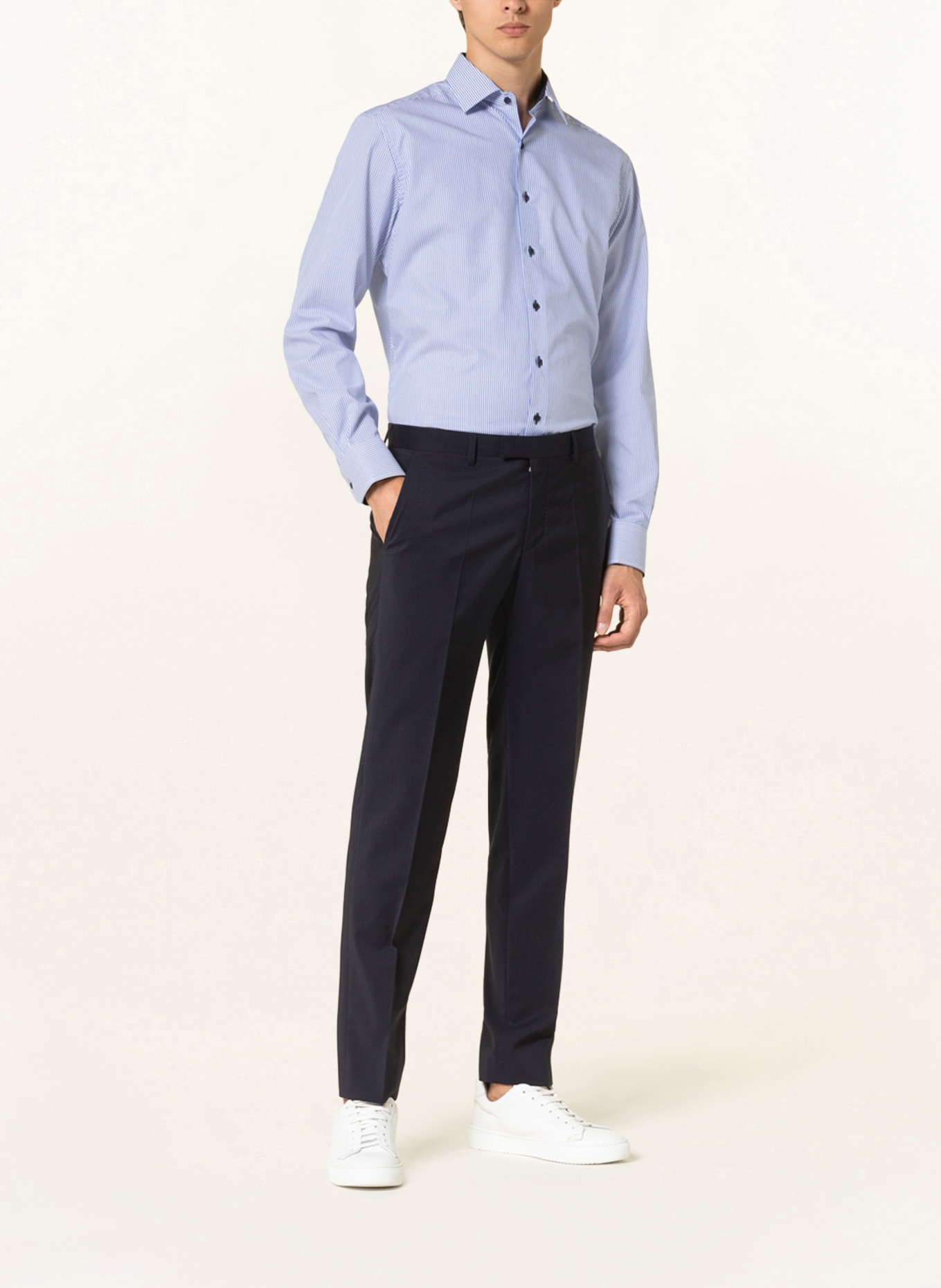 ETERNA Shirt modern Fit, Color: BLUE/ WHITE (Image 2)