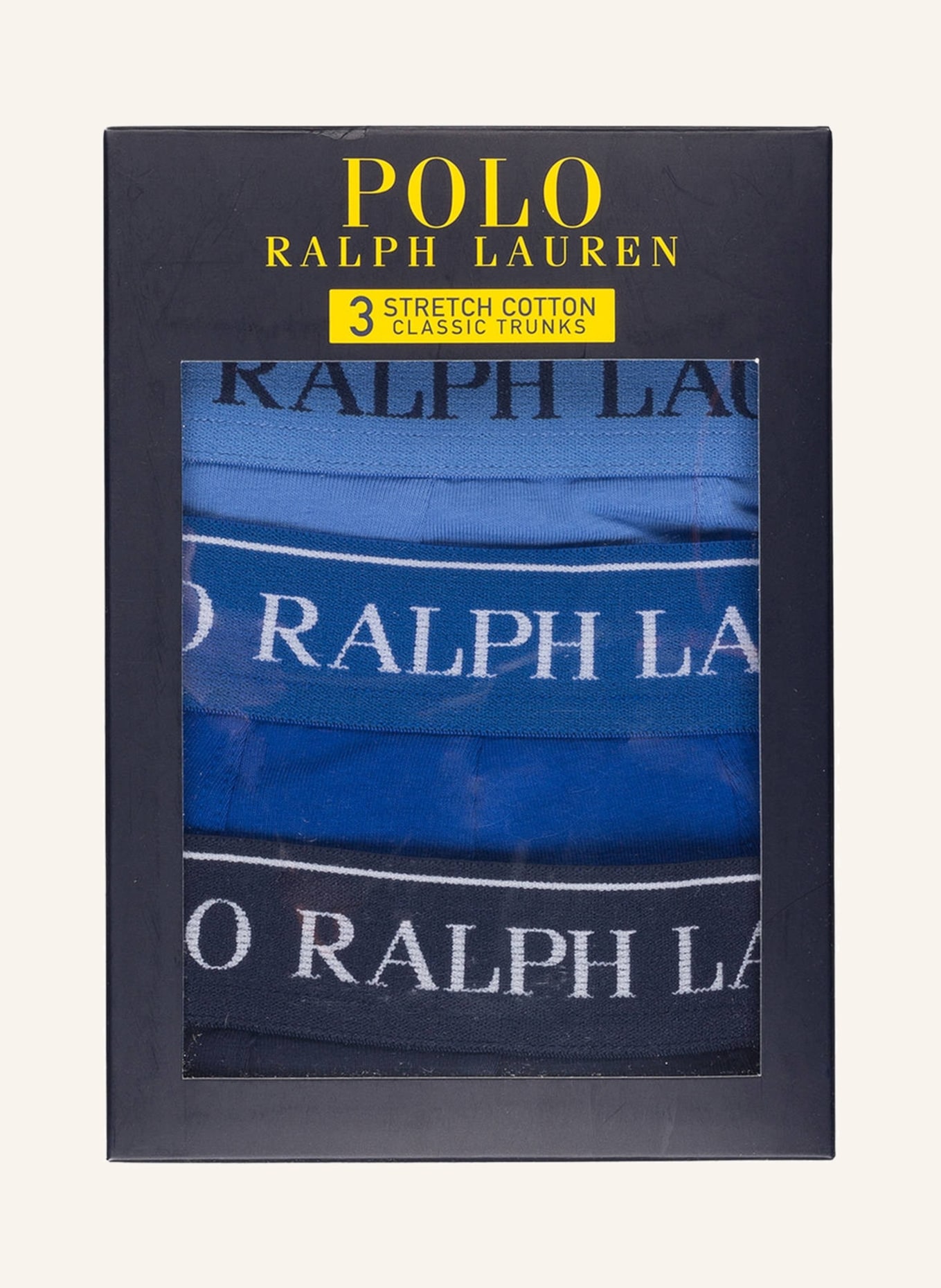 POLO RALPH LAUREN 3er-Pack Boxershorts, Farbe: DUNKELBLAU/ BLAU/ HELLBLAU (Bild 3)