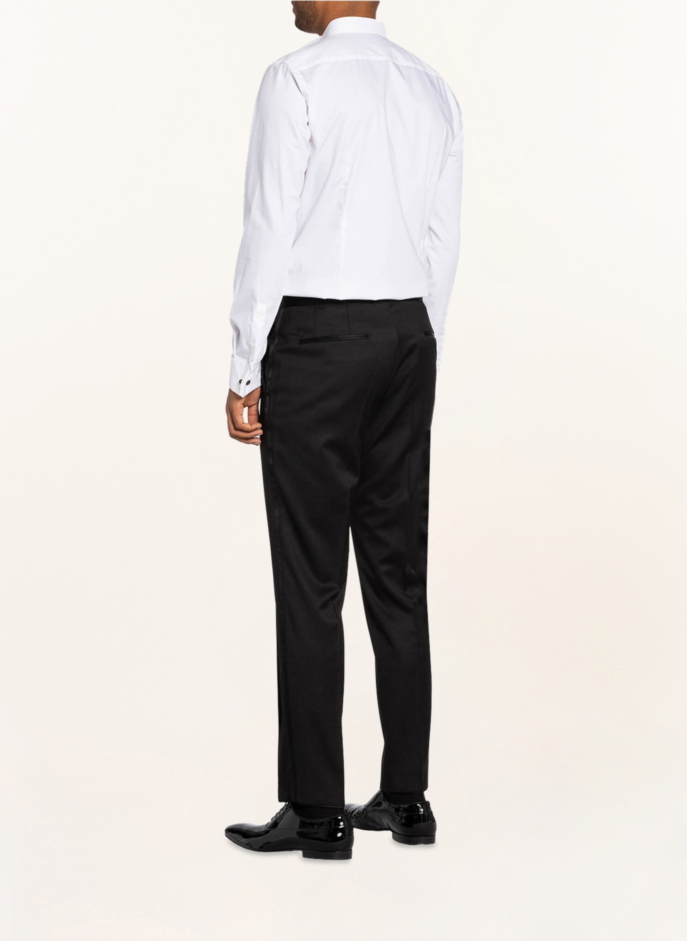 BOSS Tuxedo trousers GILAN slim fit: 001 BLACK