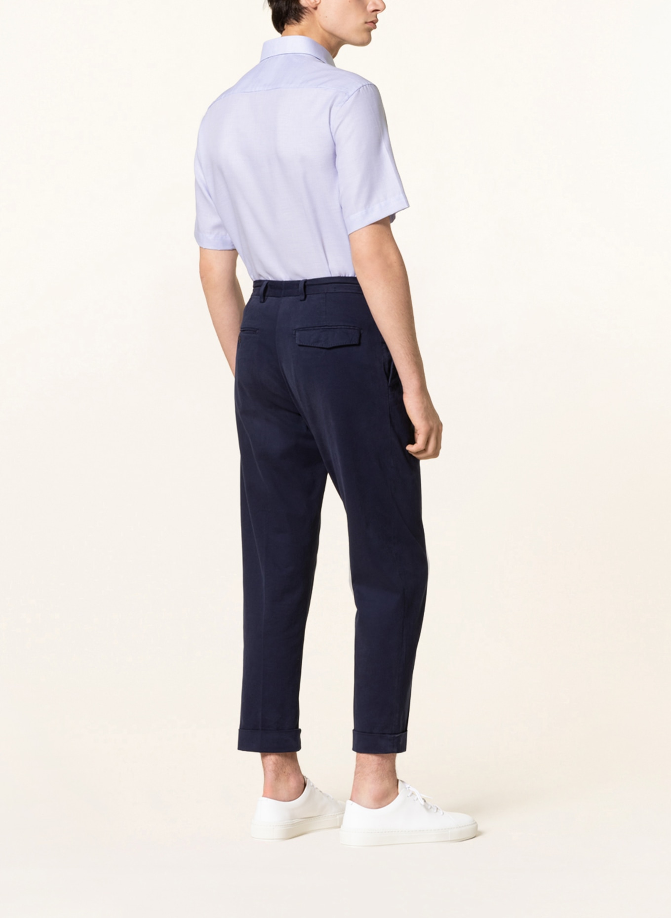 ETERNA Short-sleeved shirt modern fit, Color: LIGHT BLUE (Image 3)