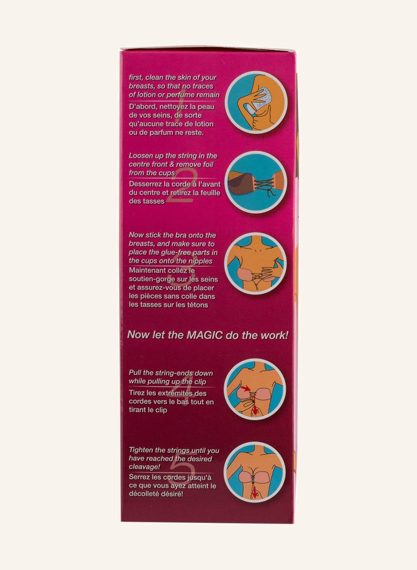 MAGIC Bodyfashion Rückenfreier Push-up-BH VA-VA-VOOM, Farbe: ROSÉ (Bild 3)