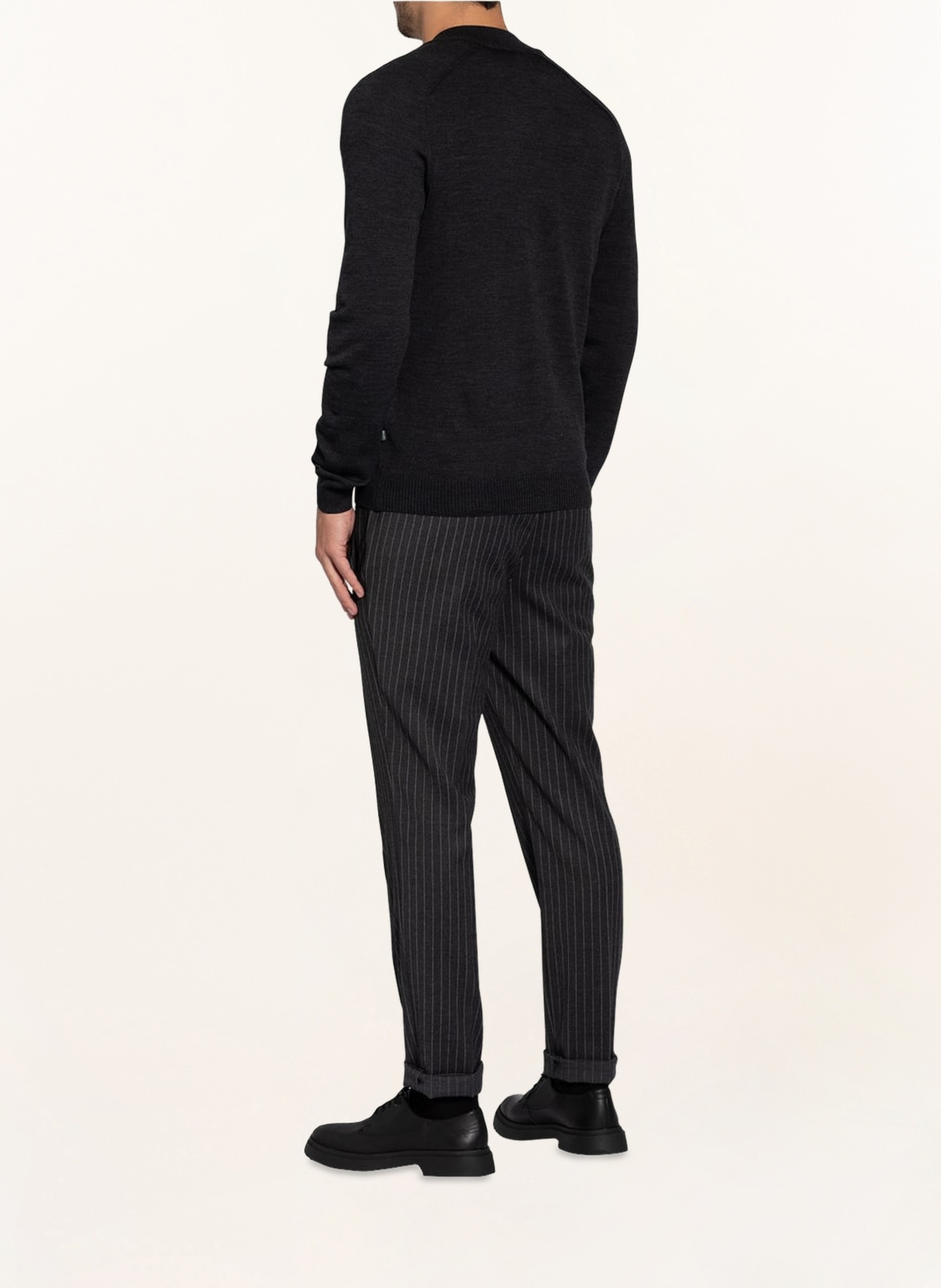 MAERZ MUENCHEN Strickjacke : DUNKELGRAU