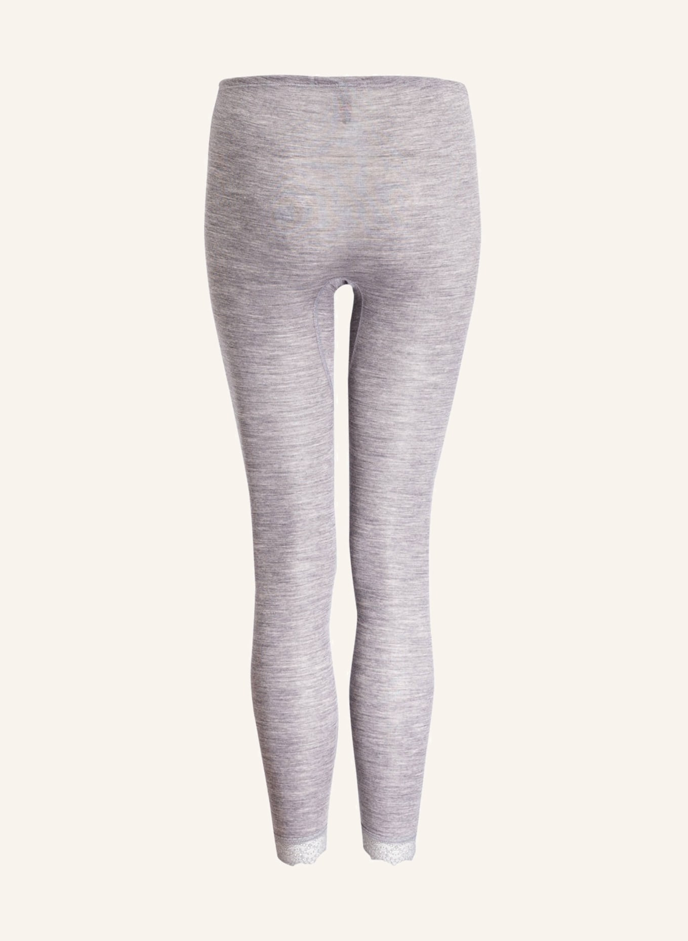 mey 7/8 leggings with silk, Color: GRAY (Image 2)