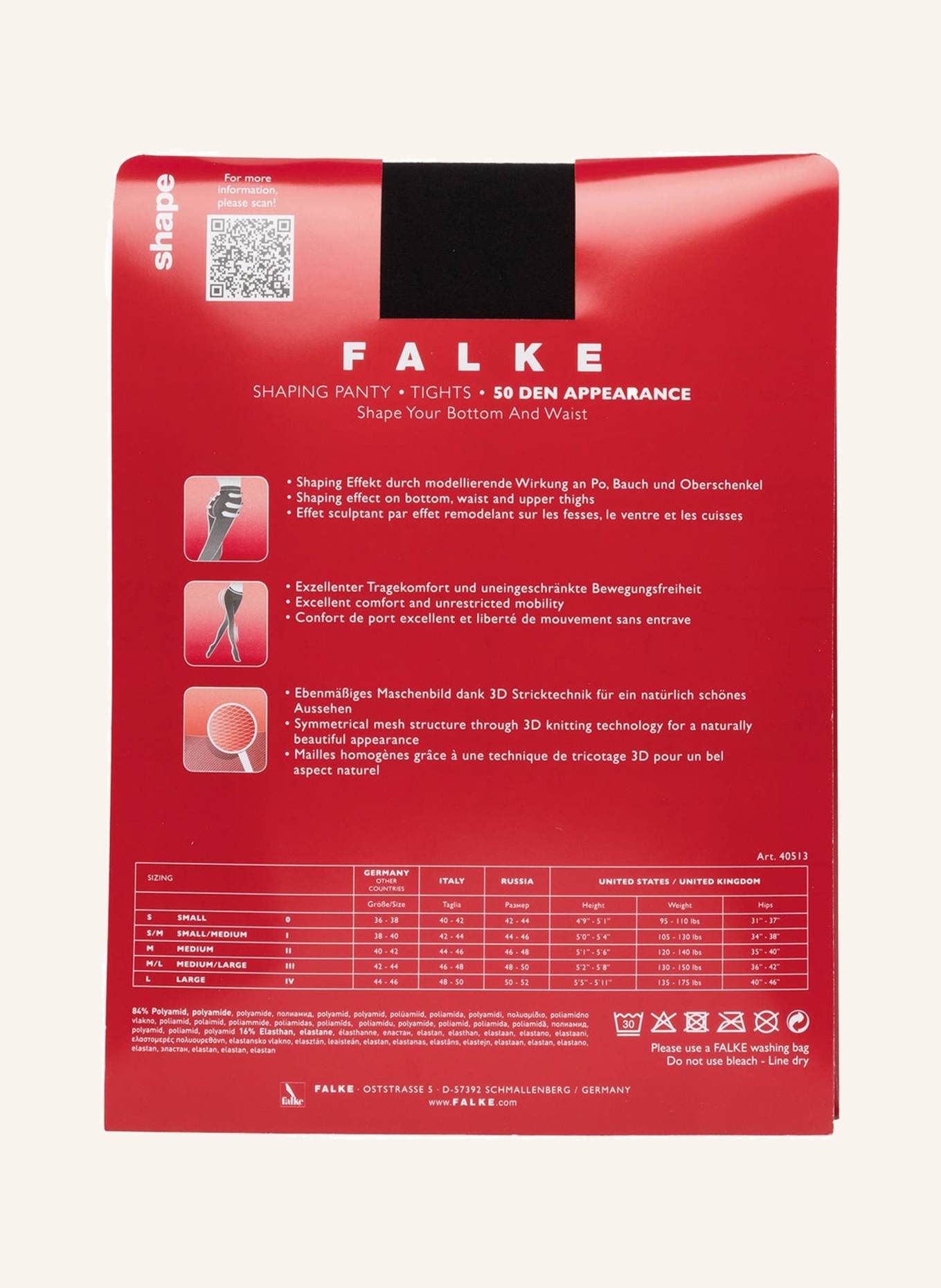 FALKE Tights SHAPING PANTY with shaping effect, Color: 3009 BLACK (Image 3)