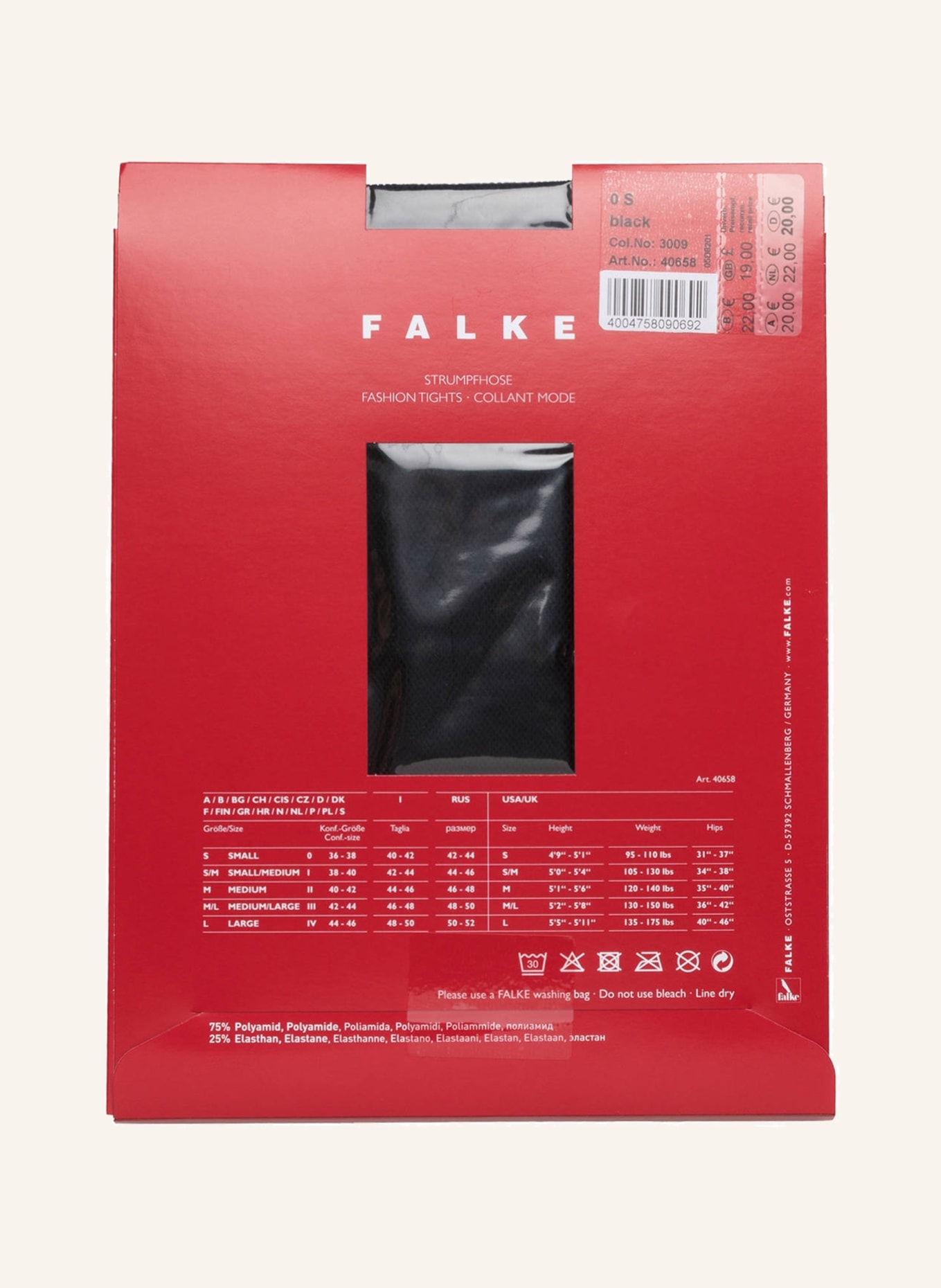 FALKE Net tights, Color: 3009 BLACK (Image 4)