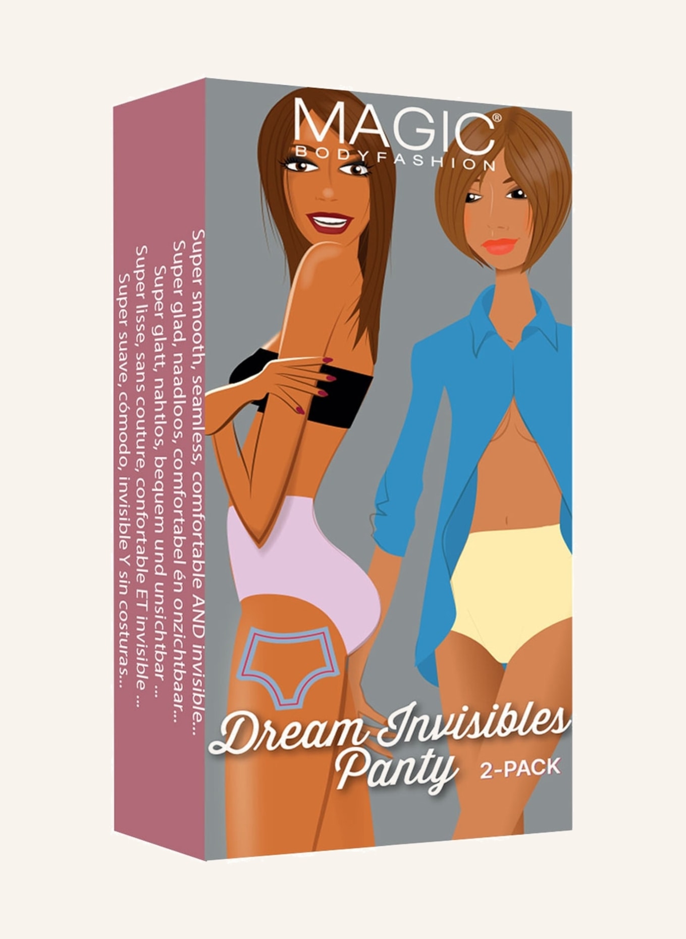 MAGIC Bodyfashion Sada kalhotek DREAM INVISIBLES, 2 kusy v balení, Barva: BÍLÁ (Obrázek 3)