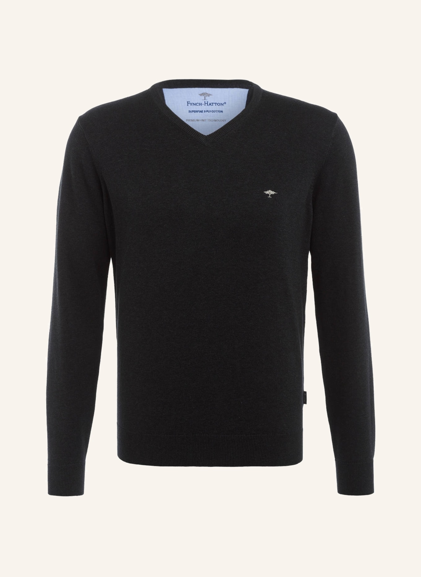 FYNCH-HATTON Sweater, Color: DARK GRAY MÉLANGE (Image 1)