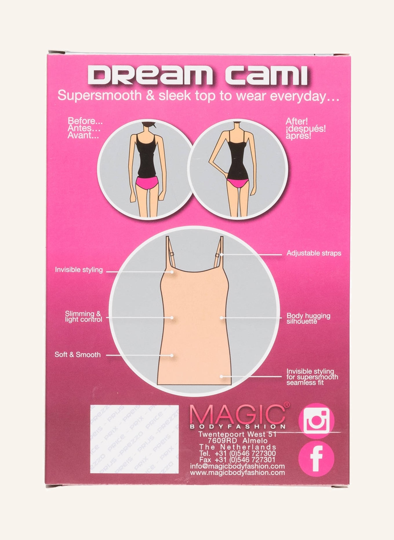 MAGIC Bodyfashion Shape-Top DREAM CAMI, Farbe: SCHWARZ (Bild 5)