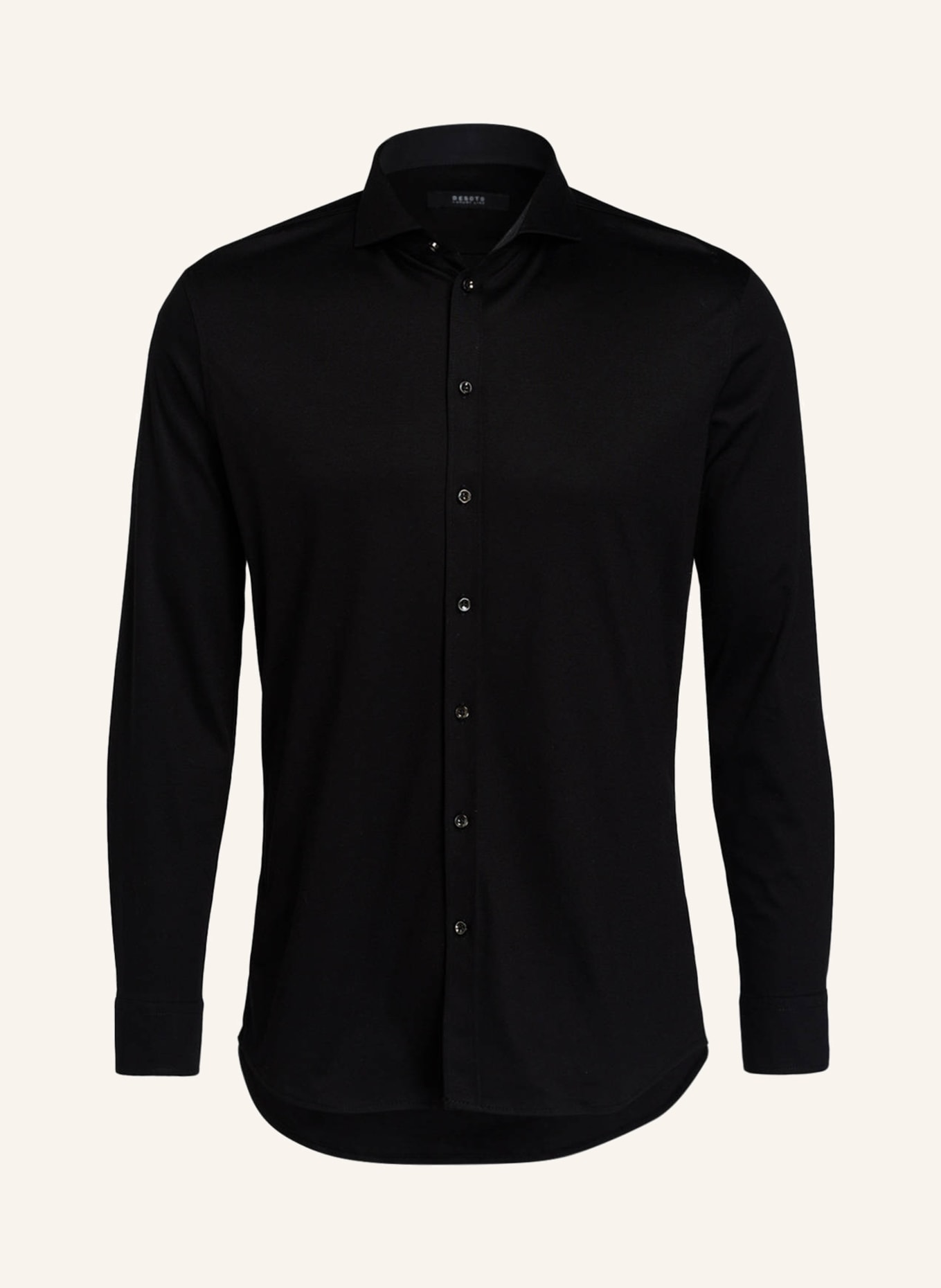 DESOTO Jerseyhemd Slim Fit, Farbe: SCHWARZ (Bild 1)