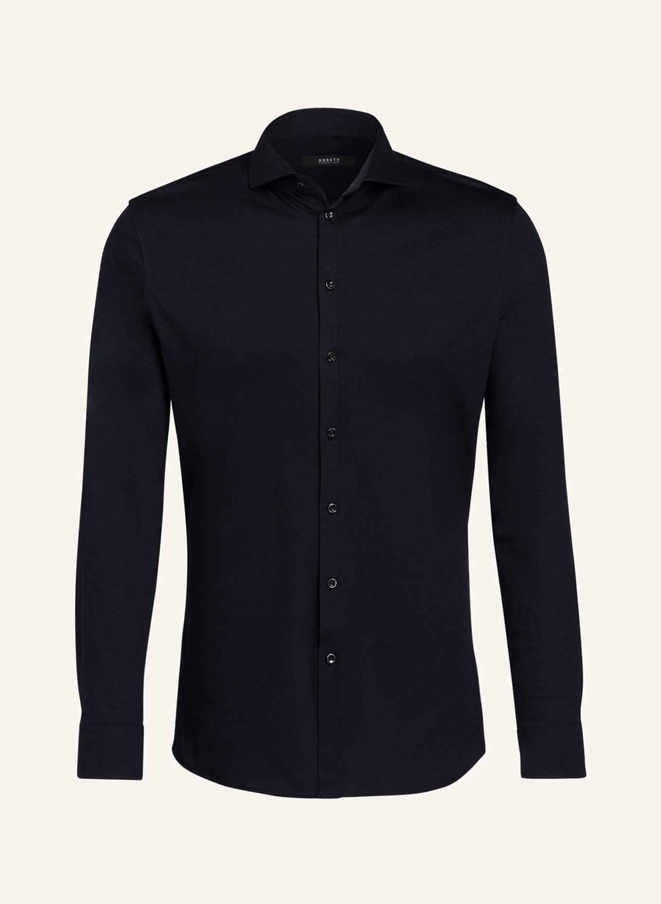 DESOTO Jerseyhemd Slim Fit, Farbe: DUNKELBLAU (Bild 1)