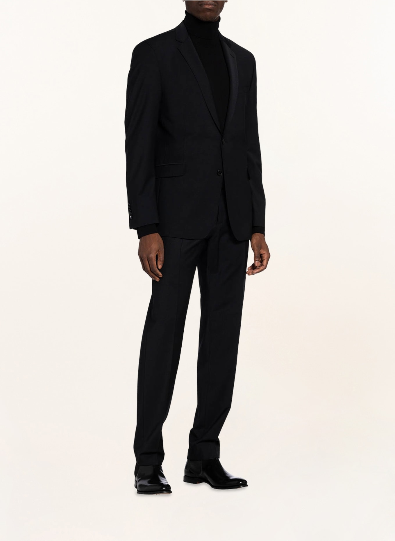 STRELLSON Spodnie garniturowe MERCER slim fit, Kolor: 001 BLACK 001 (Obrazek 2)