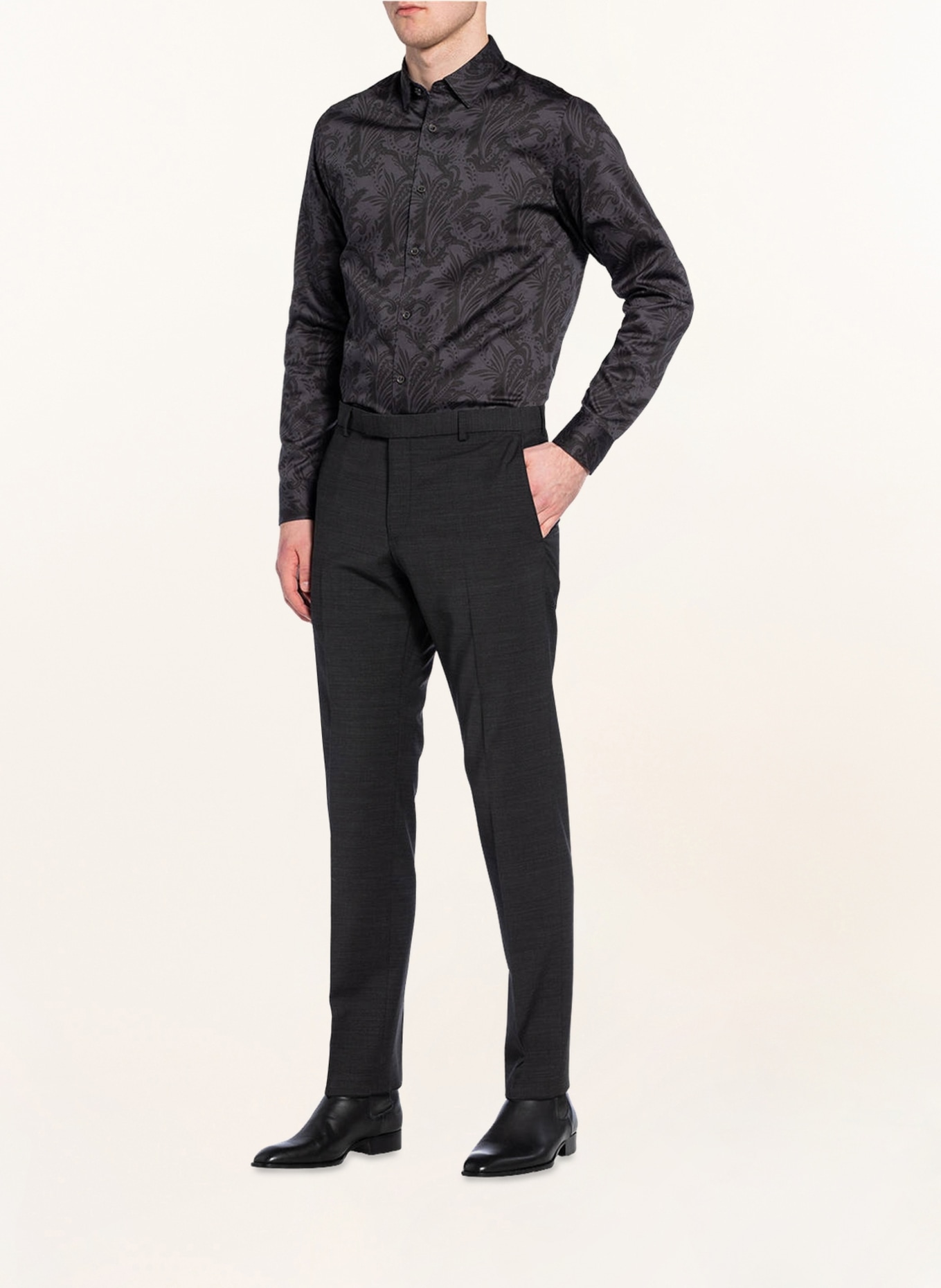 STRELLSON Spodnie garniturowe MERCER slim fit, Kolor: CIEMNOSZARY (Obrazek 3)