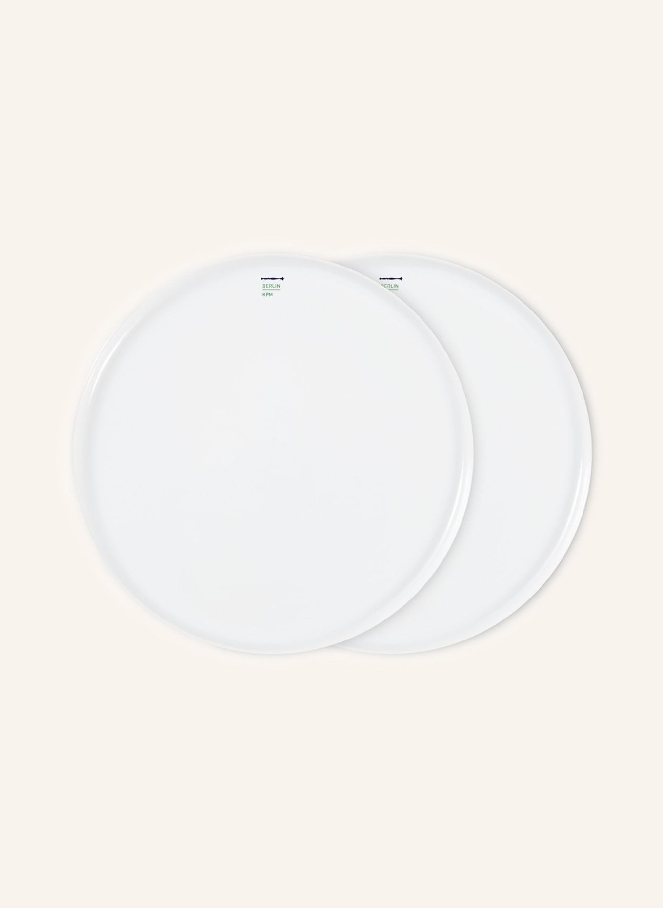KPM 2 set of dinner plates LAB, Color: WHITE (Image 1)