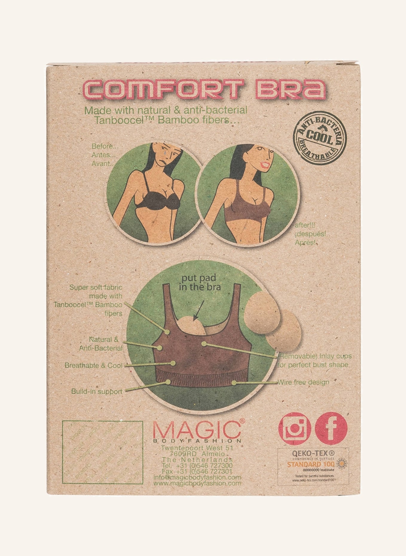 MAGIC Bodyfashion Bustier BAMBOO COMFORT BRA , Farbe: ROSÈ (Bild 5)