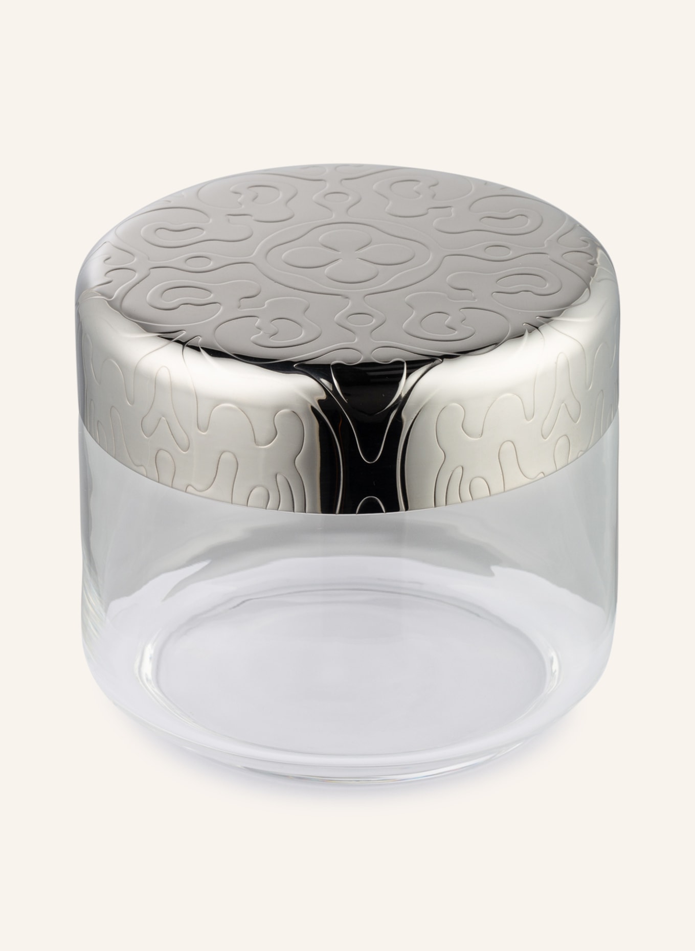 ALESSI Storage container DRESSED, Color: WHITE/ SILVER (Image 2)