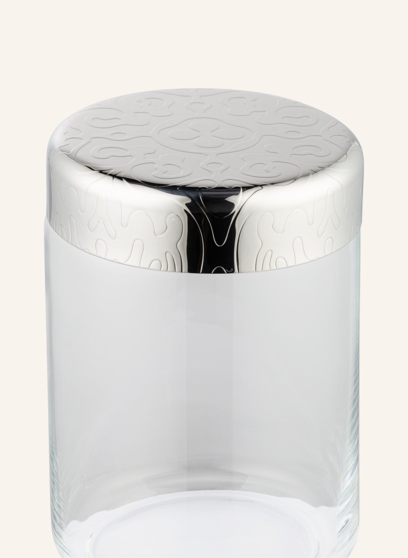 ALESSI Storage container DRESSED, Color: WHITE/ SILVER (Image 2)