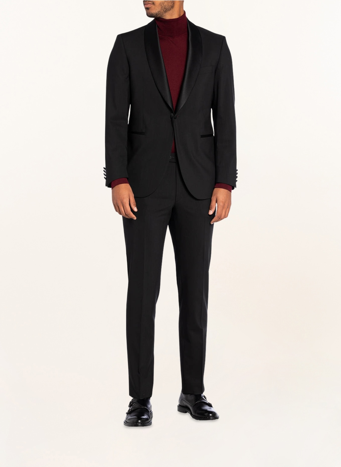 EDUARD DRESSLER Tuxedo jacket Shaped Fit, Color: BLACK (Image 2)