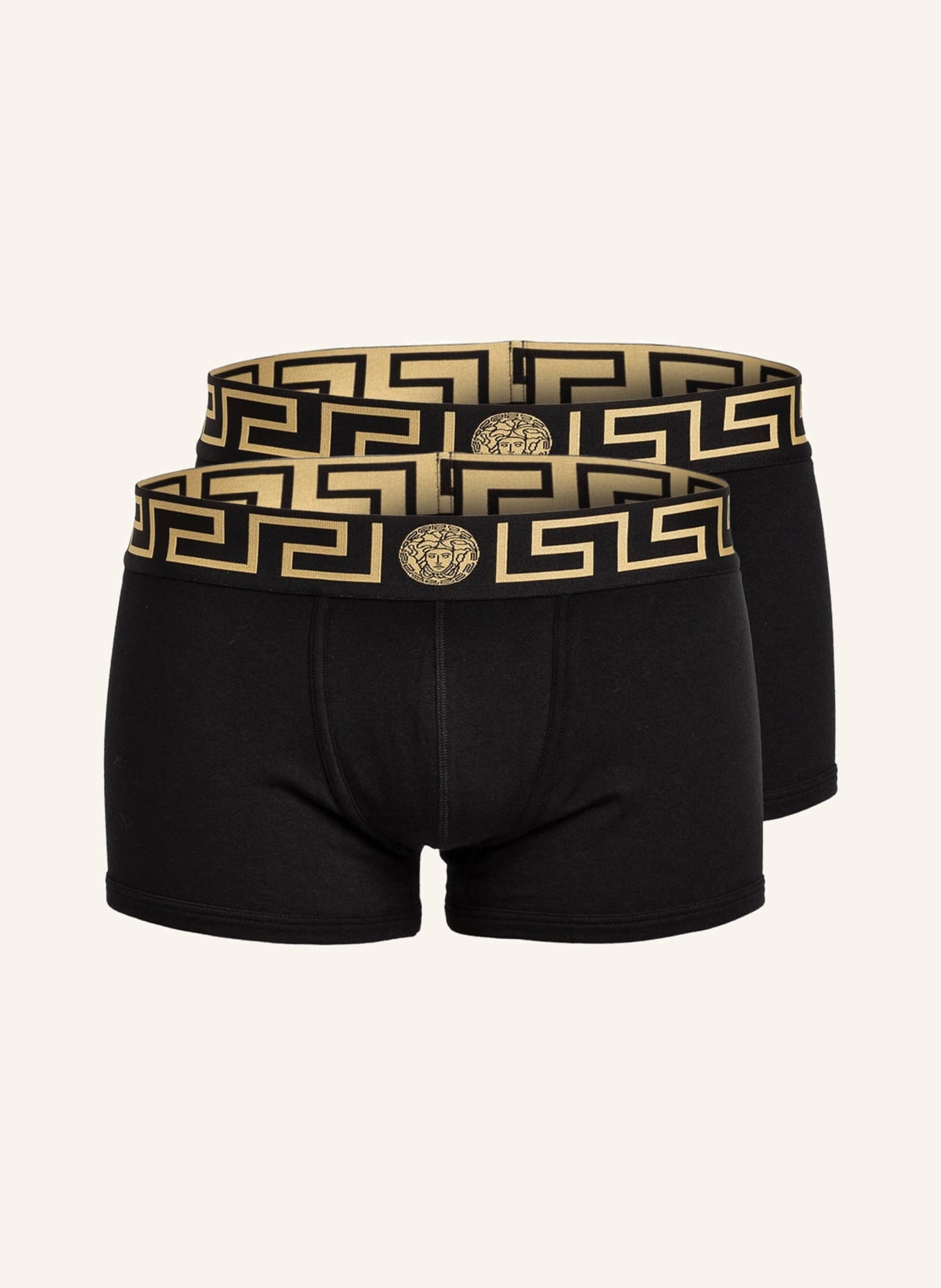 VERSACE 2-pack boxer shorts PARIGAMBA BASSO , Color: BLACK (Image 1)