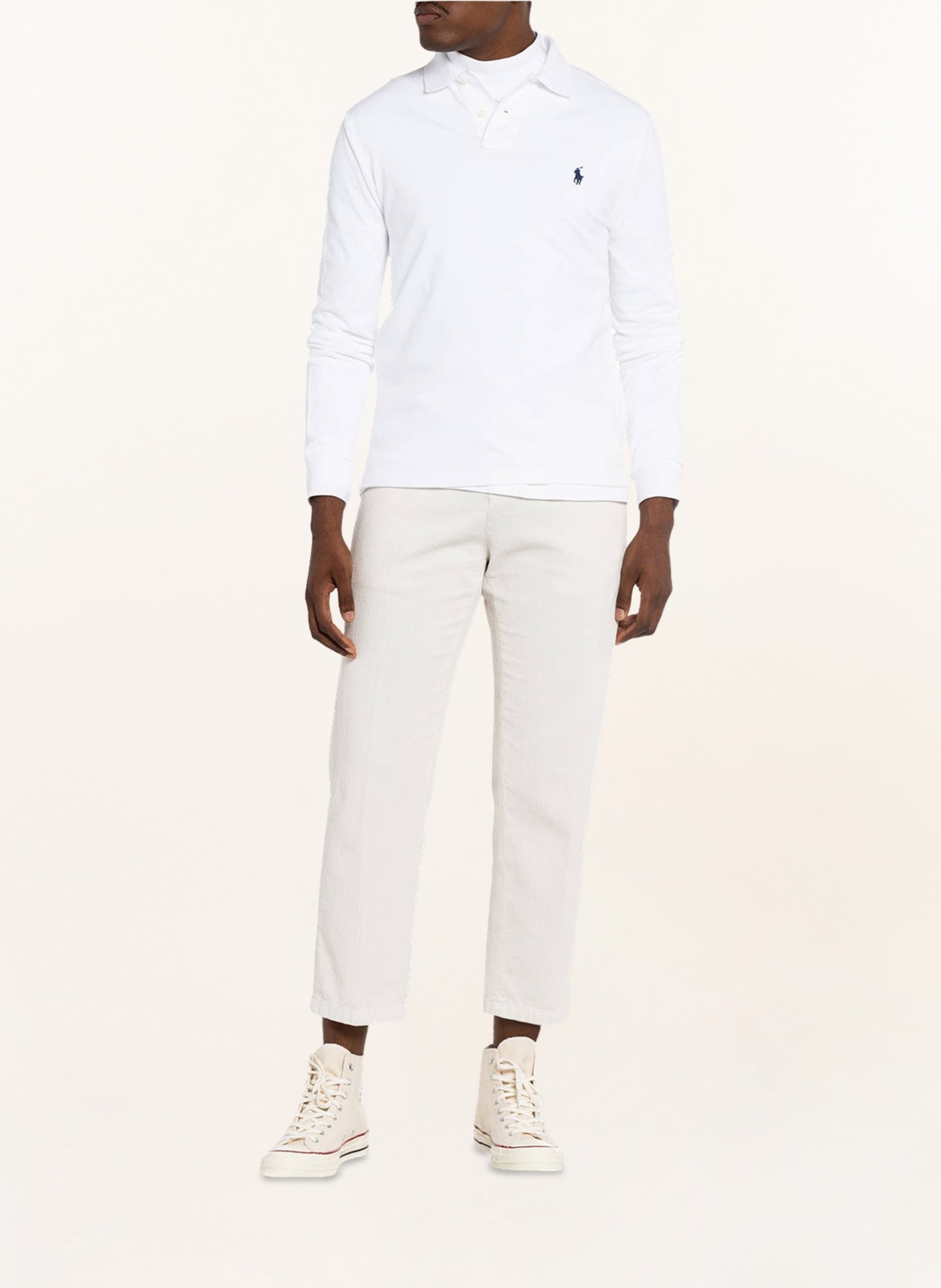 POLO RALPH LAUREN Piqué-Poloshirt Slim Fit, Farbe: WEISS (Bild 2)