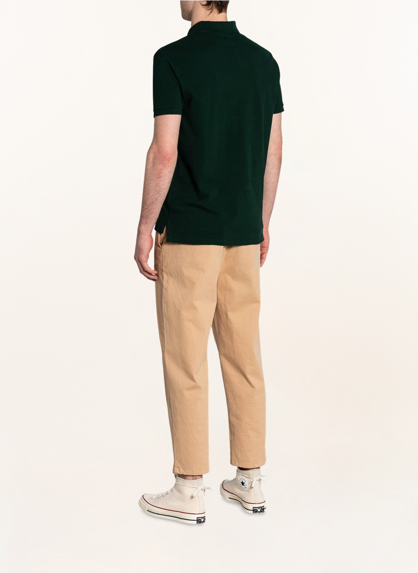 POLO RALPH LAUREN Piqué-Poloshirt Custom Slim Fit , Farbe: DUNKELGRÜN (Bild 3)