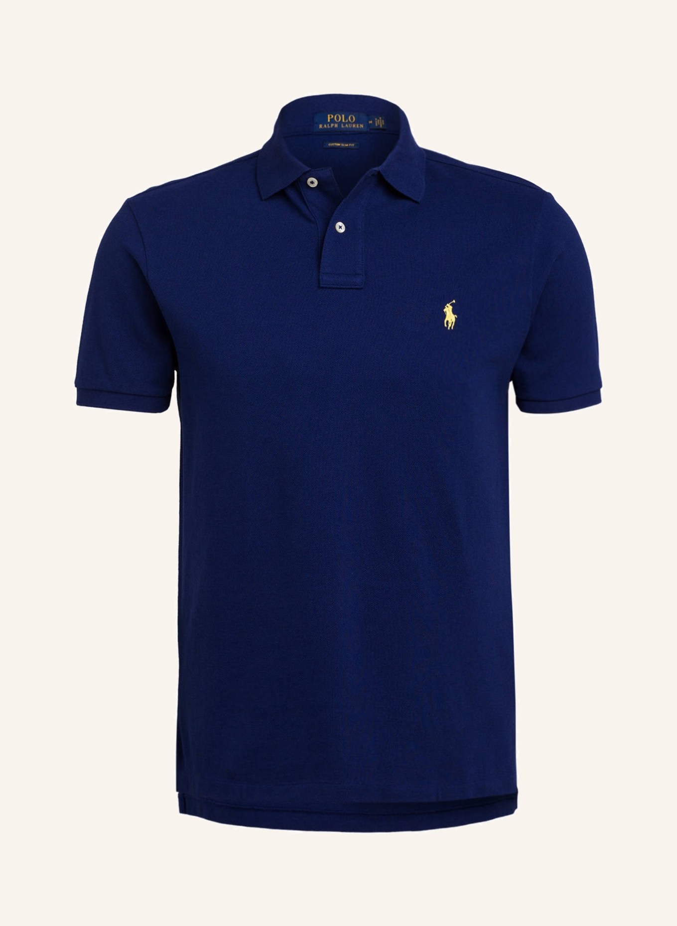 POLO RALPH LAUREN Piqué-Poloshirt Custom Slim Fit , Farbe: DUNKELBLAU (Bild 1)