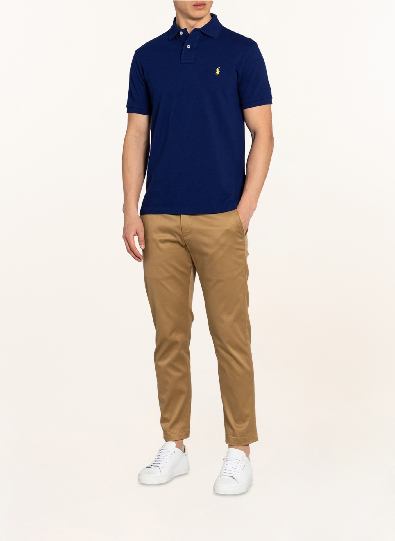 POLO RALPH LAUREN Piqué-Poloshirt Custom Slim Fit , Farbe: DUNKELBLAU (Bild 2)