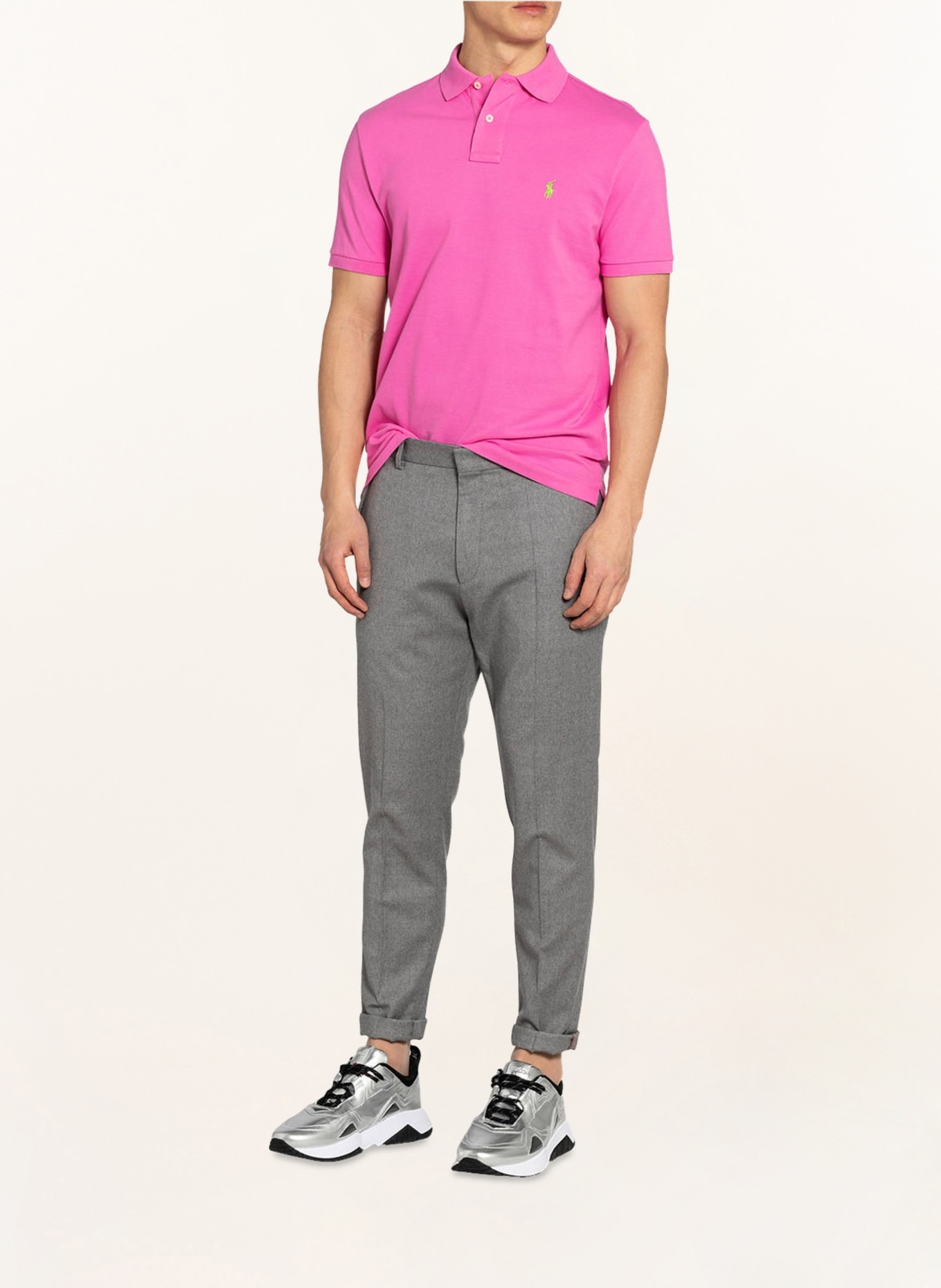 POLO RALPH LAUREN Piqué-Poloshirt Custom Slim Fit , Farbe: MAUI PINK (Bild 2)