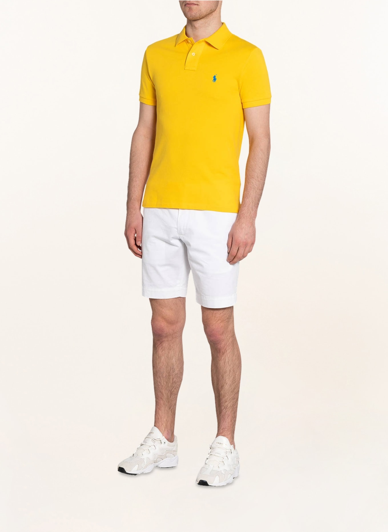 POLO RALPH LAUREN Piqué-Poloshirt Slim Fit, Farbe: GELB (Bild 2)