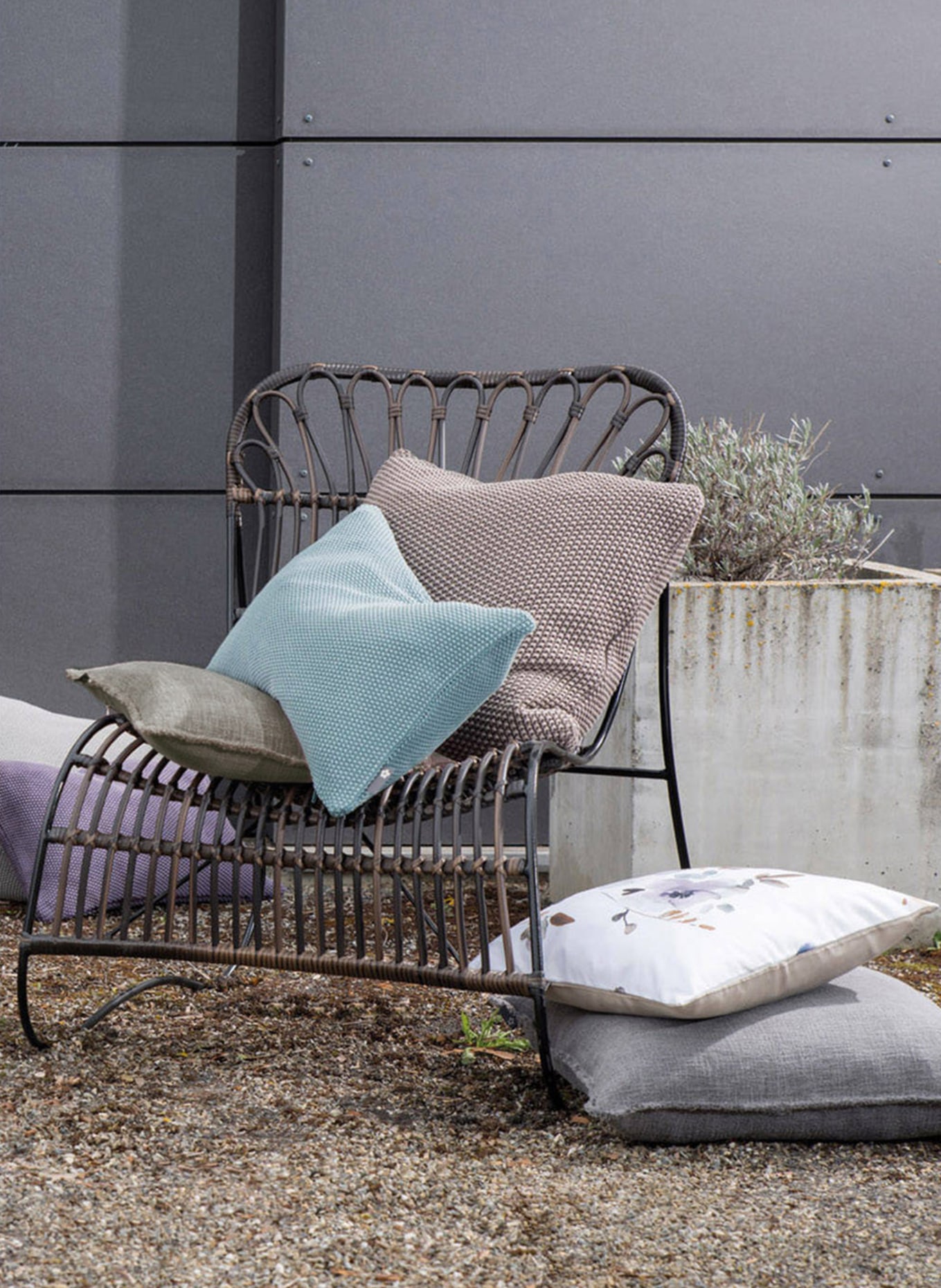 pichler Decorative cushion cover LASSE, Color: TAUPE (Image 3)