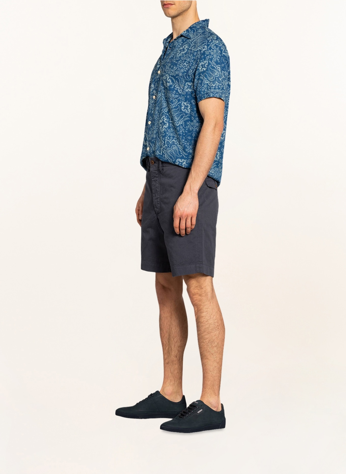 RRL Shorts, Color: BLUE GRAY (Image 4)