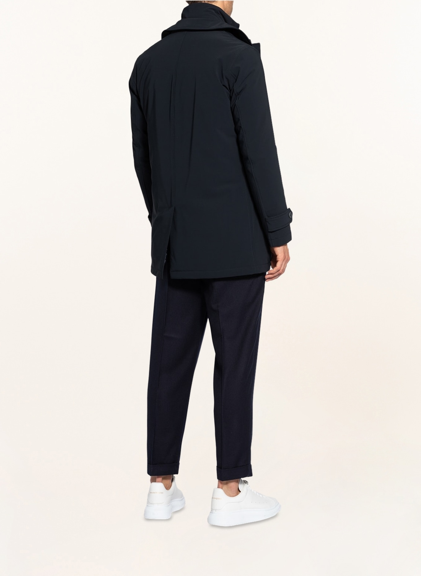 HERNO Coat with detachable trim, Color: DARK BLUE (Image 3)