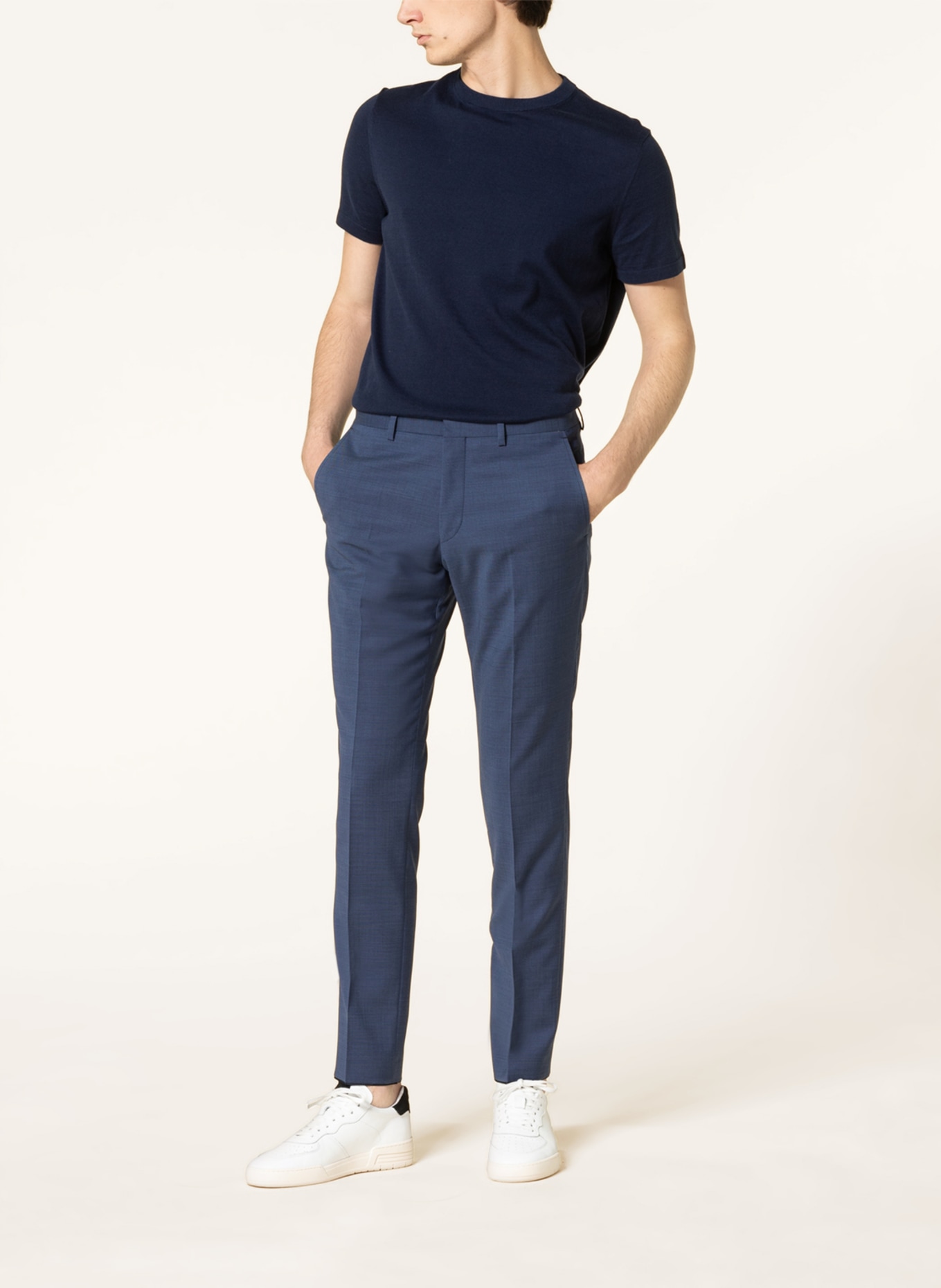 Roy Robson Oblekové kalhoty Slim Fit, Barva: A450 LIGHT/ PASTEL BLUE (Obrázek 3)