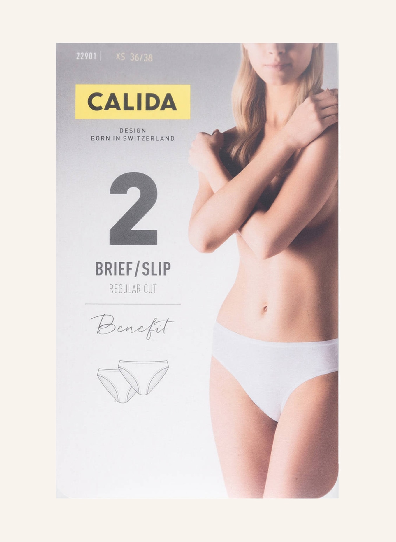 CALIDA 2 pack of briefs BENEFIT WOMEN , Color: BLACK (Image 3)